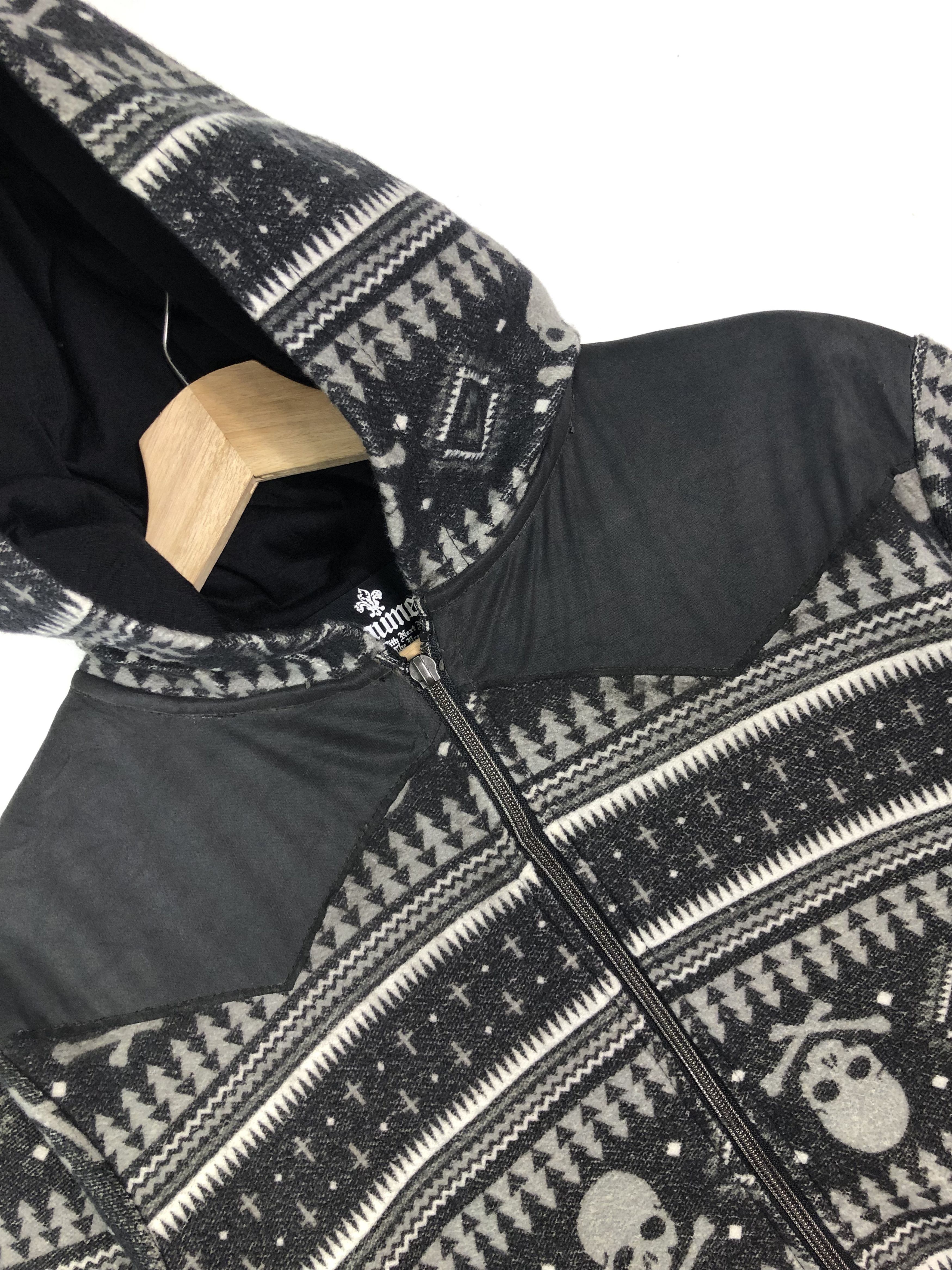 Japanese Brand BEAUMERE JAPAN SKULLS NAVAJO STYLE ZIPPER HOODIE Size US S / EU 44-46 / 1 - 8 Thumbnail