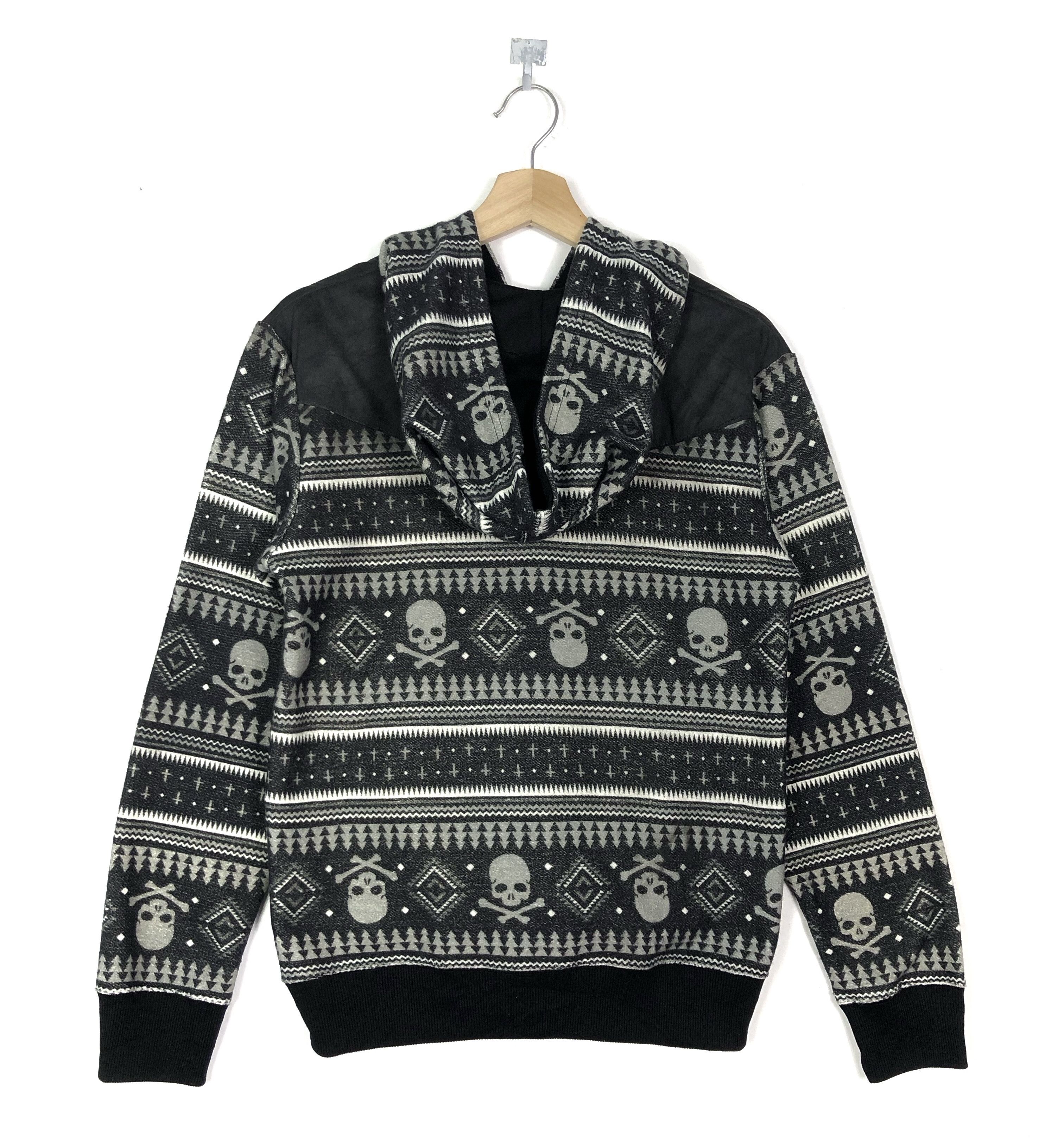 Japanese Brand BEAUMERE JAPAN SKULLS NAVAJO STYLE ZIPPER HOODIE Size US S / EU 44-46 / 1 - 1 Thumbnail