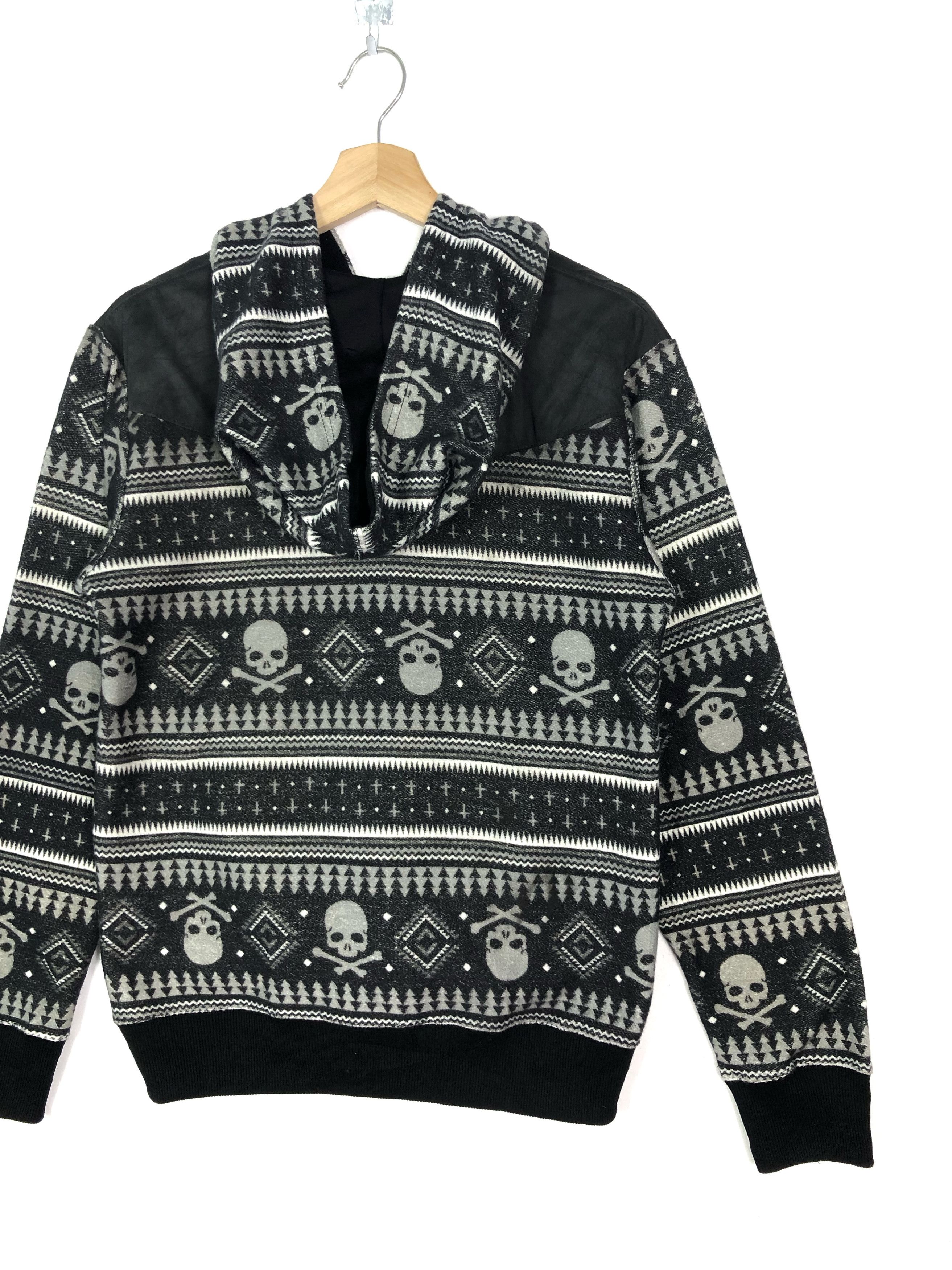 Japanese Brand BEAUMERE JAPAN SKULLS NAVAJO STYLE ZIPPER HOODIE Size US S / EU 44-46 / 1 - 3 Thumbnail