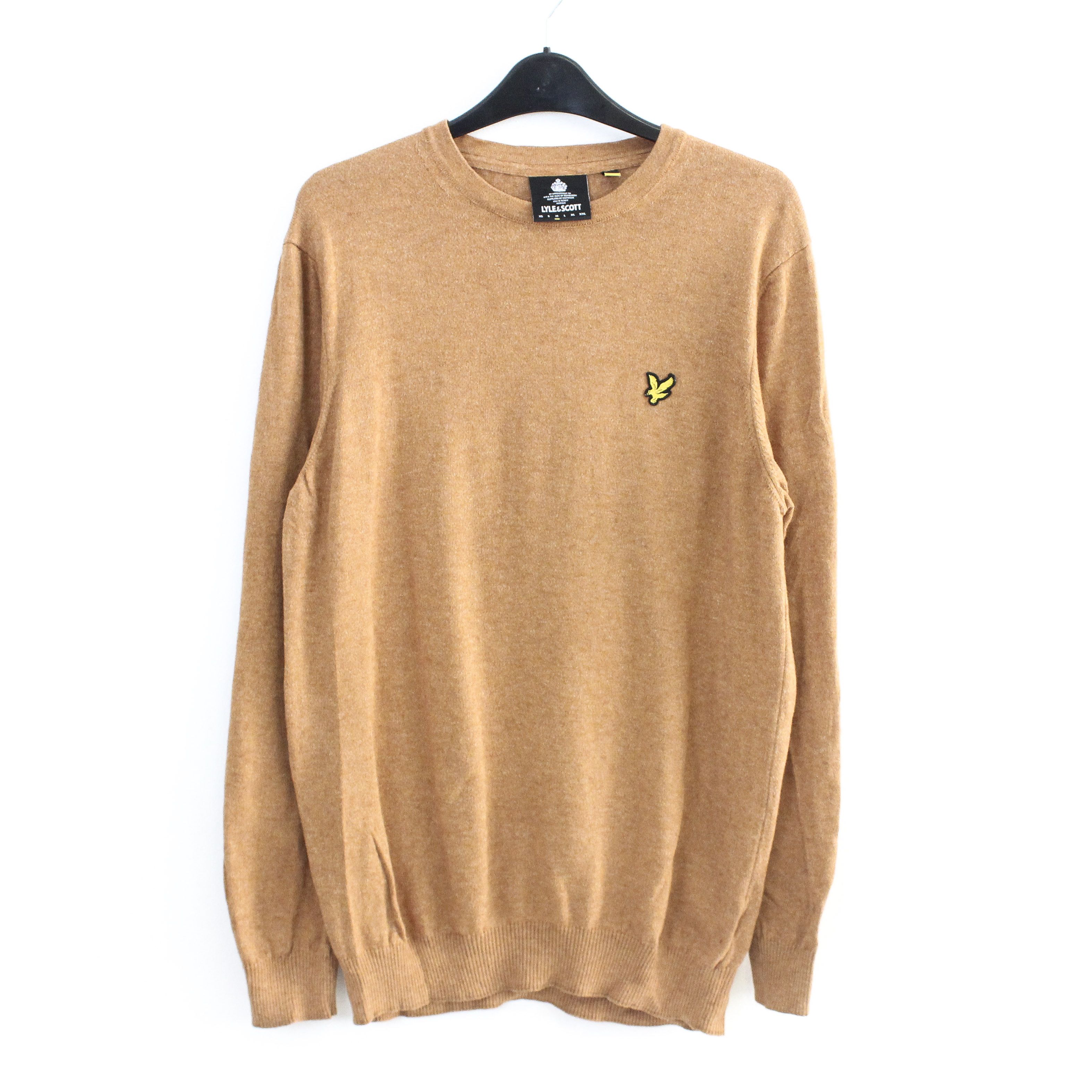 Lyle & Scott Merino Wool Sweater Pullover Jumper Crew Neck Knit Orange Size US M / EU 48-50 / 2 - 1 Thumbnail