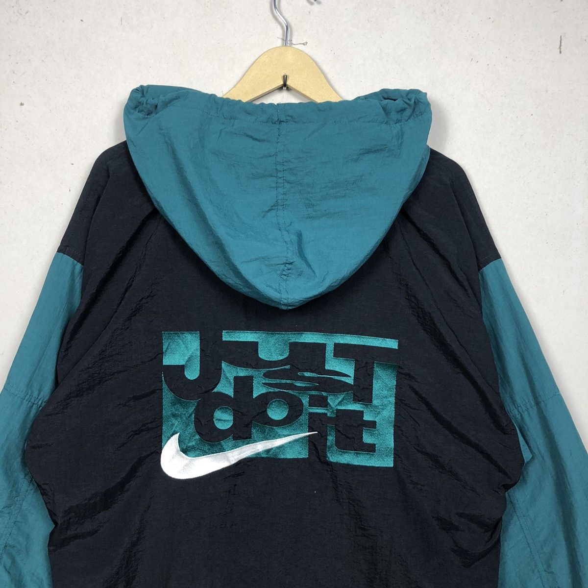 Nike × Vintage Vintage 90’s Nike Just Do It Spell Out Windbreker Size US L / EU 52-54 / 3 - 4 Thumbnail