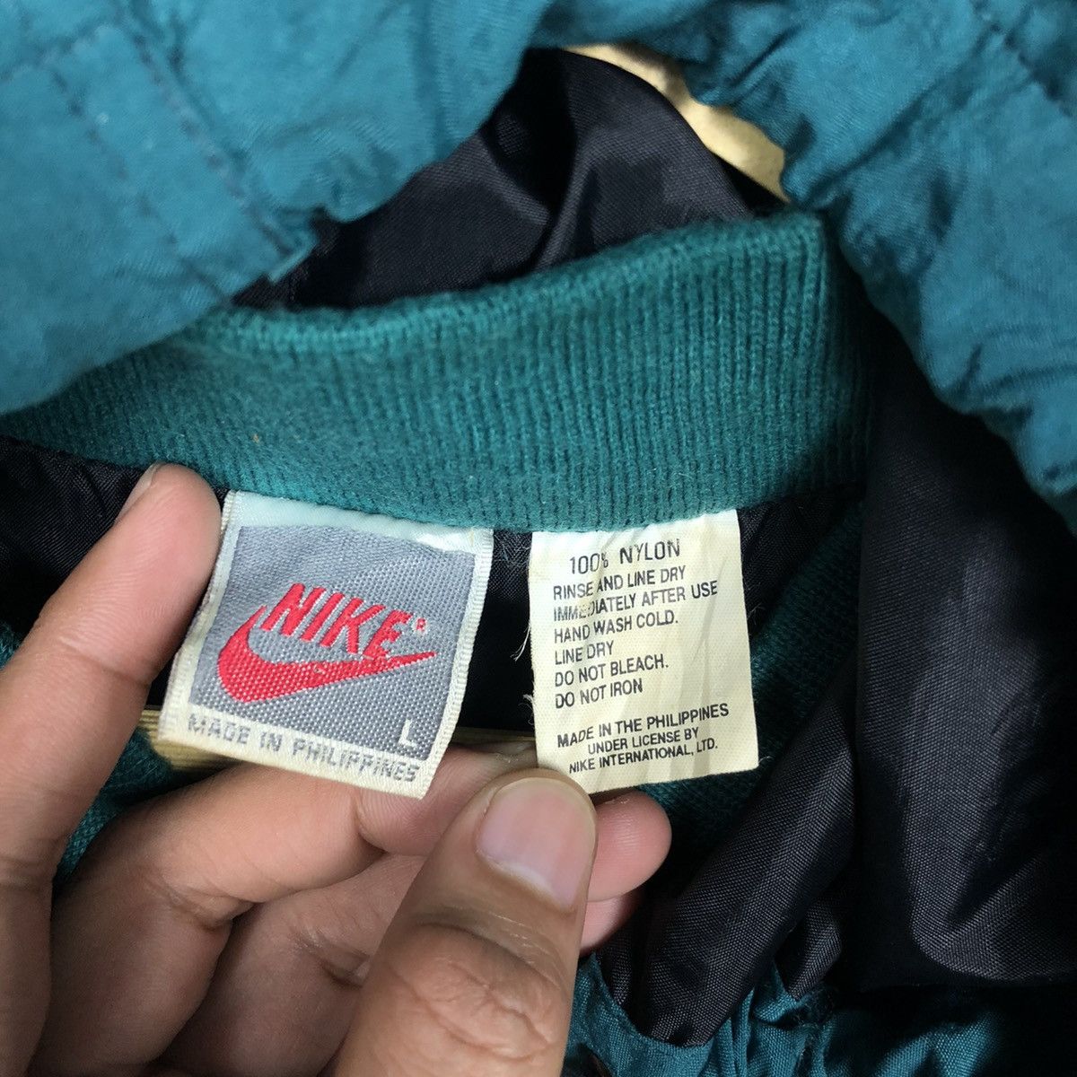 Nike × Vintage Vintage 90’s Nike Just Do It Spell Out Windbreker Size US L / EU 52-54 / 3 - 9 Thumbnail