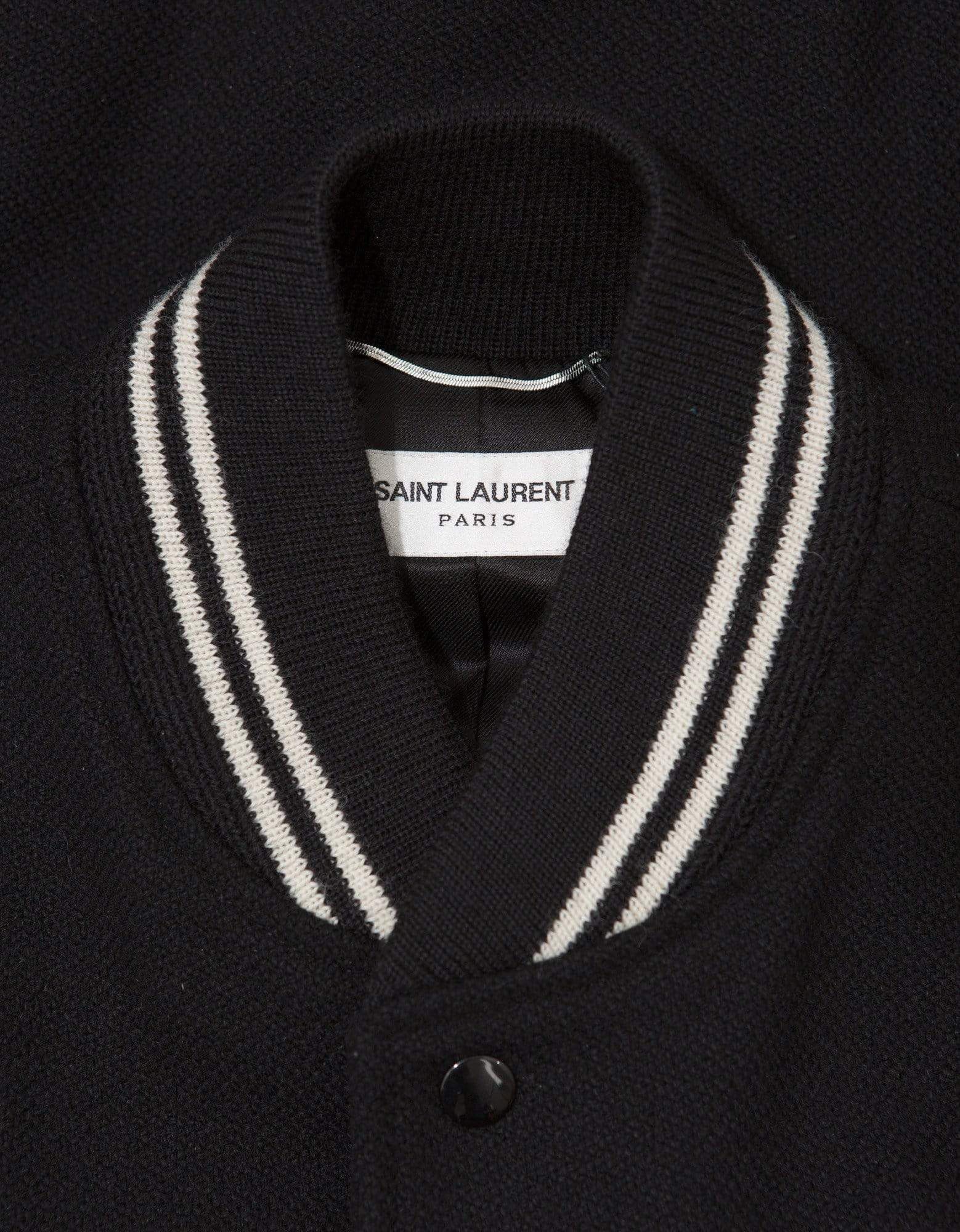 Saint Laurent Paris Black Wool Teddy Jacket Size 50 Size US M / EU 48-50 / 2 - 3 Thumbnail