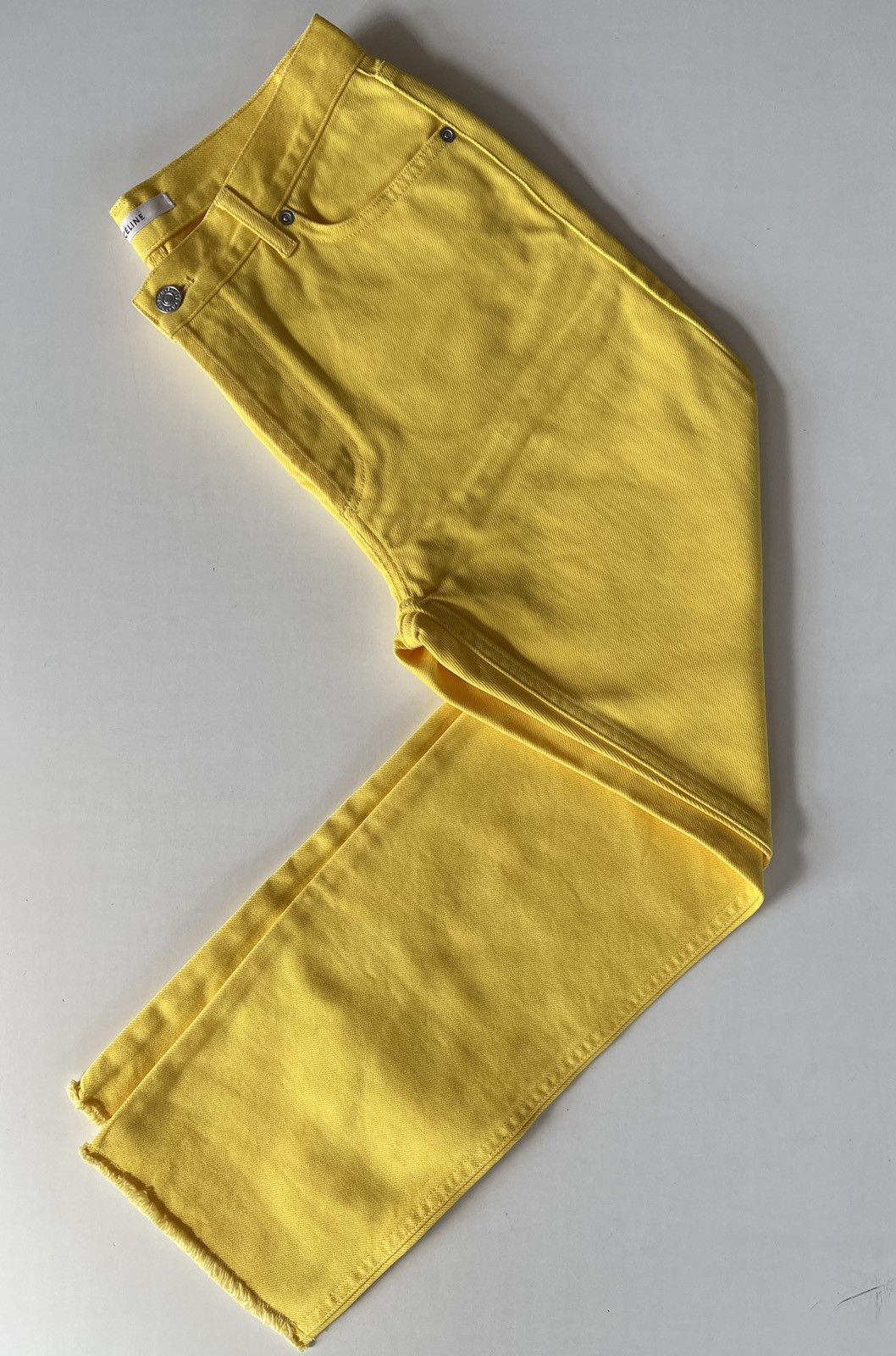 Celine Céline by Phoebe Philo yellow straight jeans Size 27" / US 4 / IT 40 - 3 Thumbnail