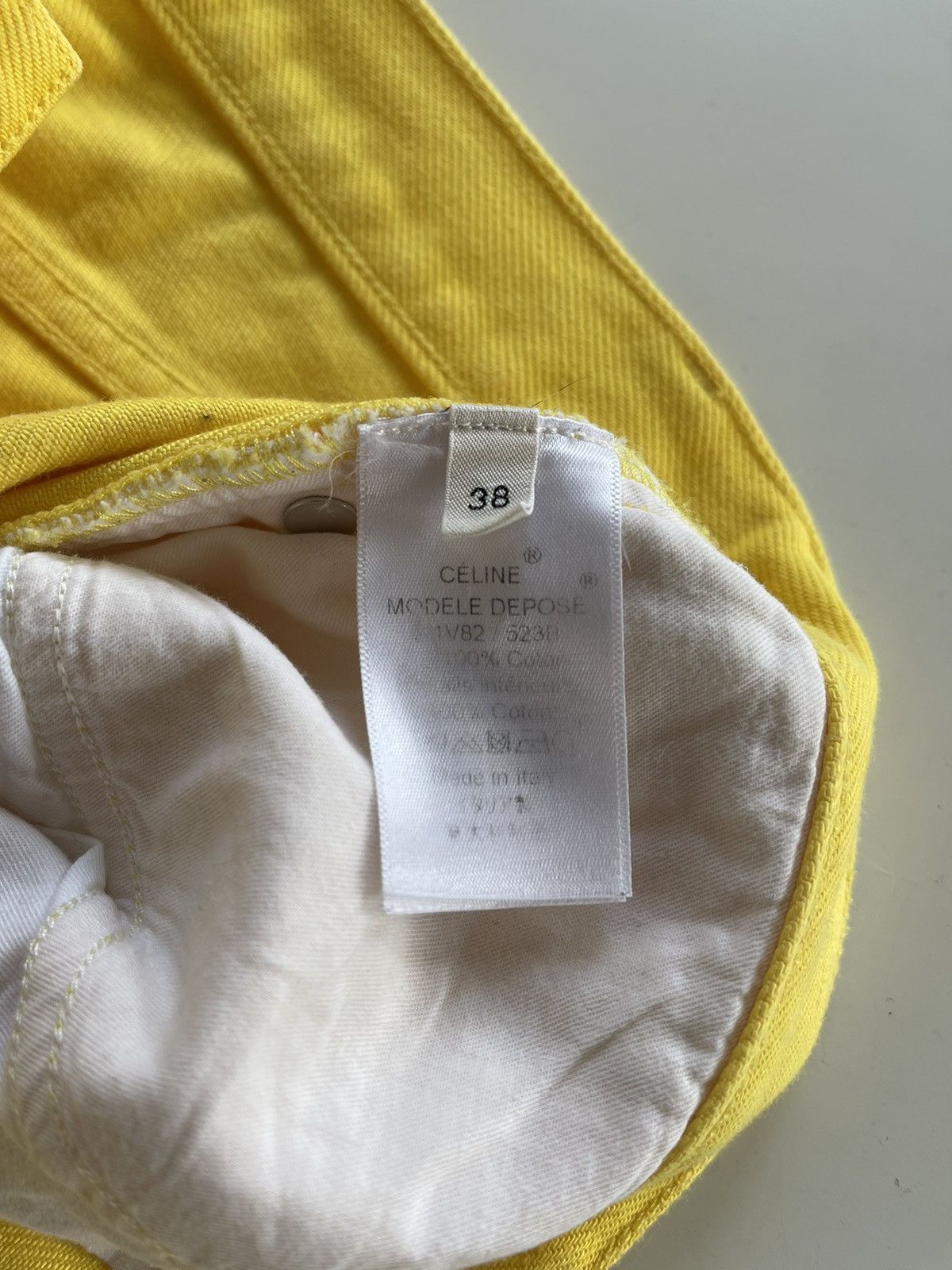 Celine Céline by Phoebe Philo yellow straight jeans Size 27" / US 4 / IT 40 - 7 Thumbnail