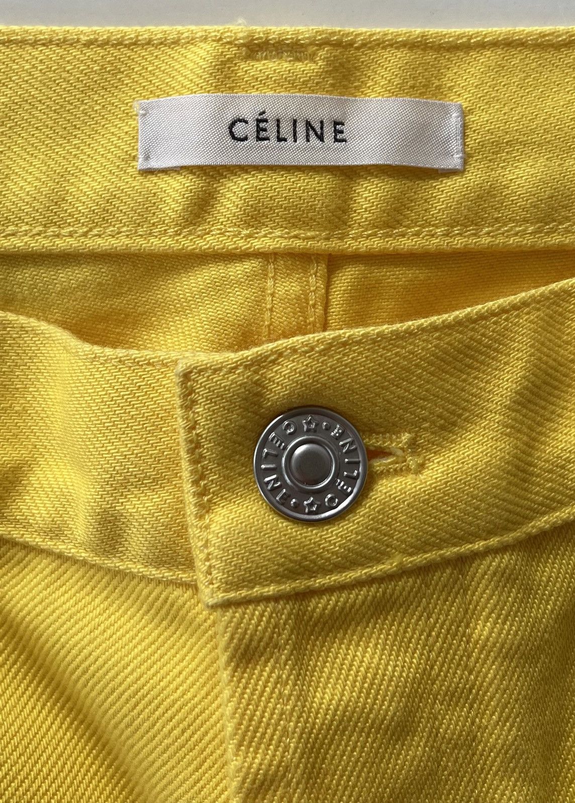 Celine Céline by Phoebe Philo yellow straight jeans Size 27" / US 4 / IT 40 - 5 Thumbnail