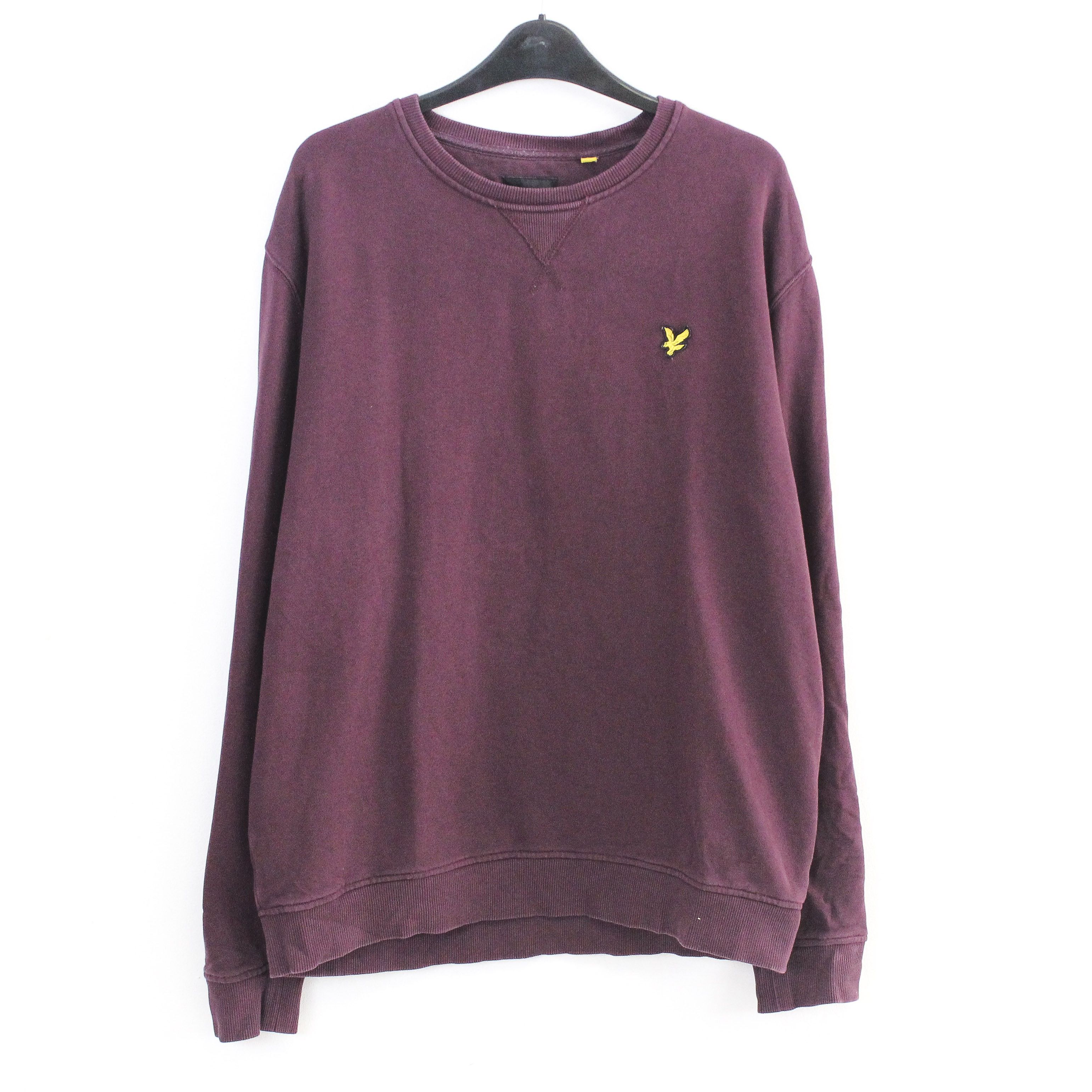 Lyle & Scott Sweatshirt Cotton Crew Neck Jumper Pullover Casual Burgundy Size US L / EU 52-54 / 3 - 1 Thumbnail