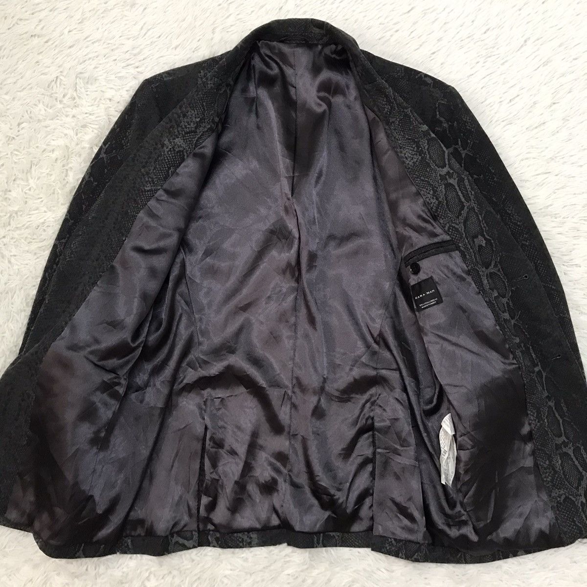 Zara Snake Like Printed Jacket Size US L / EU 52-54 / 3 - 12 Thumbnail