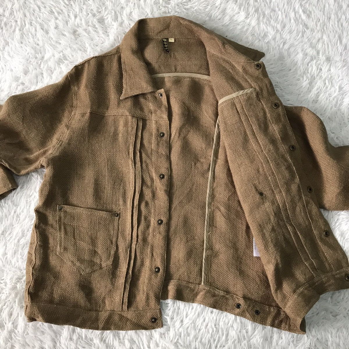 Japanese Brand 💥Steals💥TTU Ramie Material Jacket Size US L / EU 52-54 / 3 - 14 Thumbnail