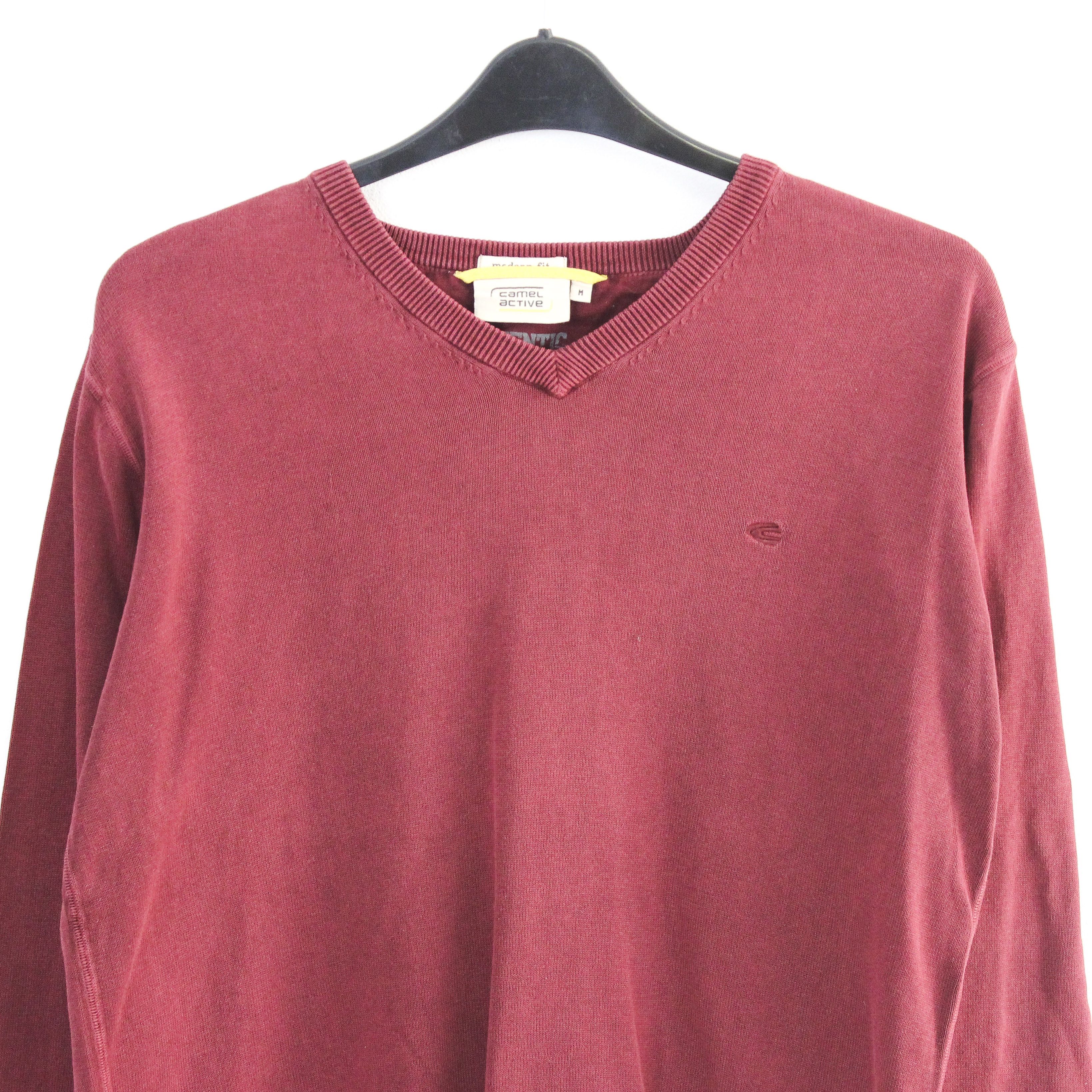 camel active Mens M Jumper Pullover Sweater V-Neck Knitted Sweatshirt Size US M / EU 48-50 / 2 - 2 Thumbnail