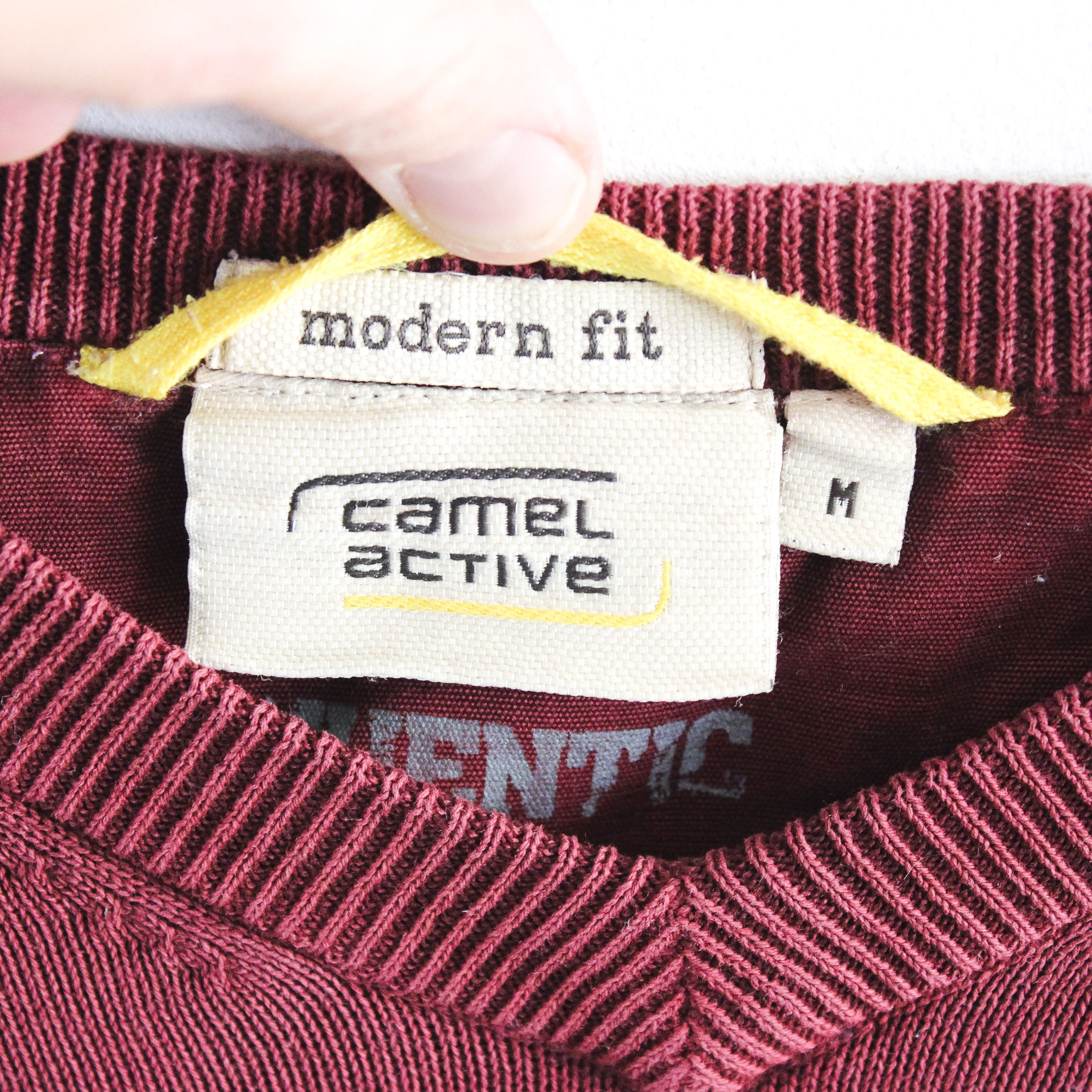 camel active Mens M Jumper Pullover Sweater V-Neck Knitted Sweatshirt Size US M / EU 48-50 / 2 - 3 Thumbnail