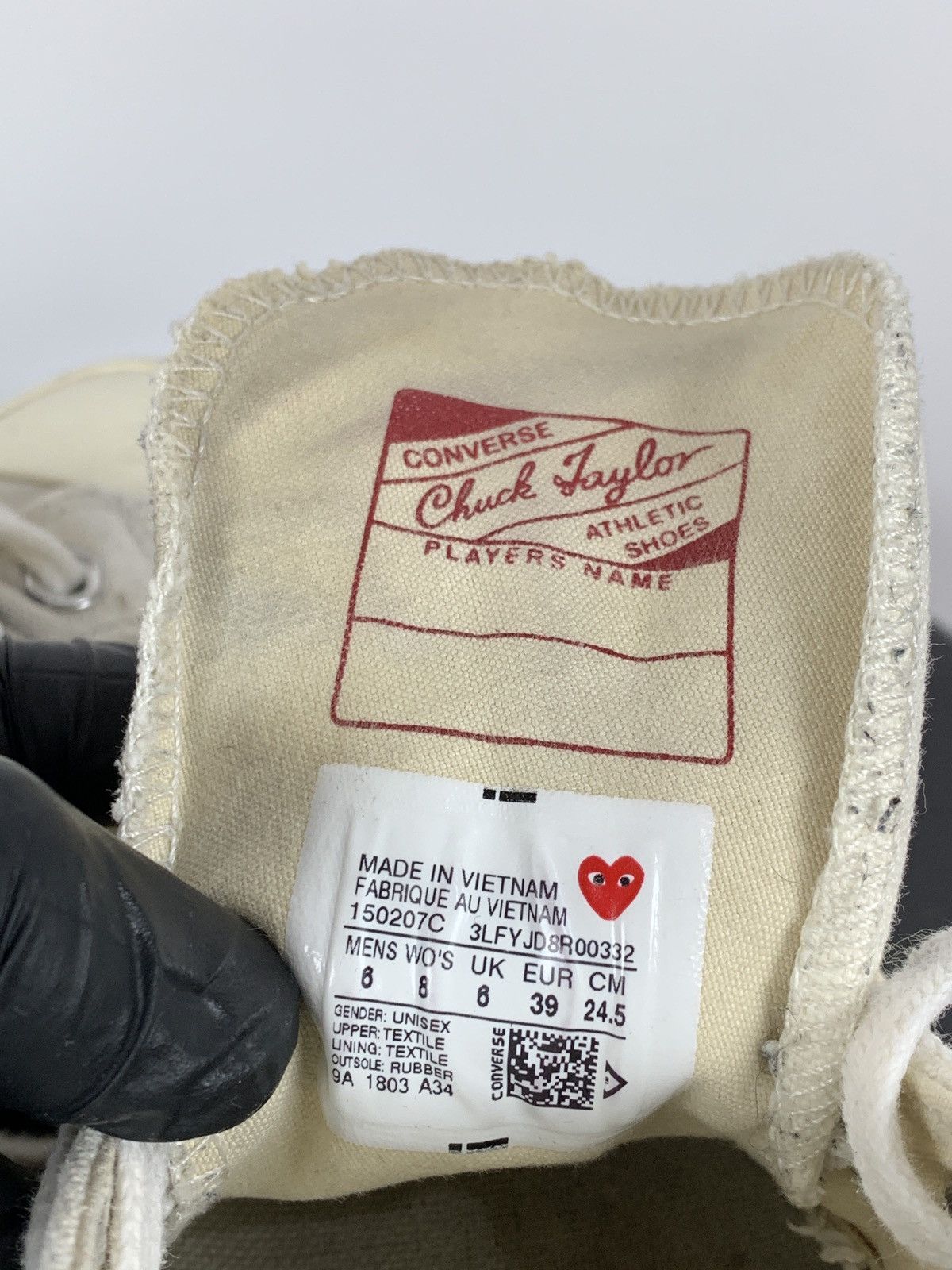 Comme des Garcons Comme Des Garçons x Chuck Taylor Converse Distressed Sneaker Size US 6 / EU 39 - 19 Thumbnail