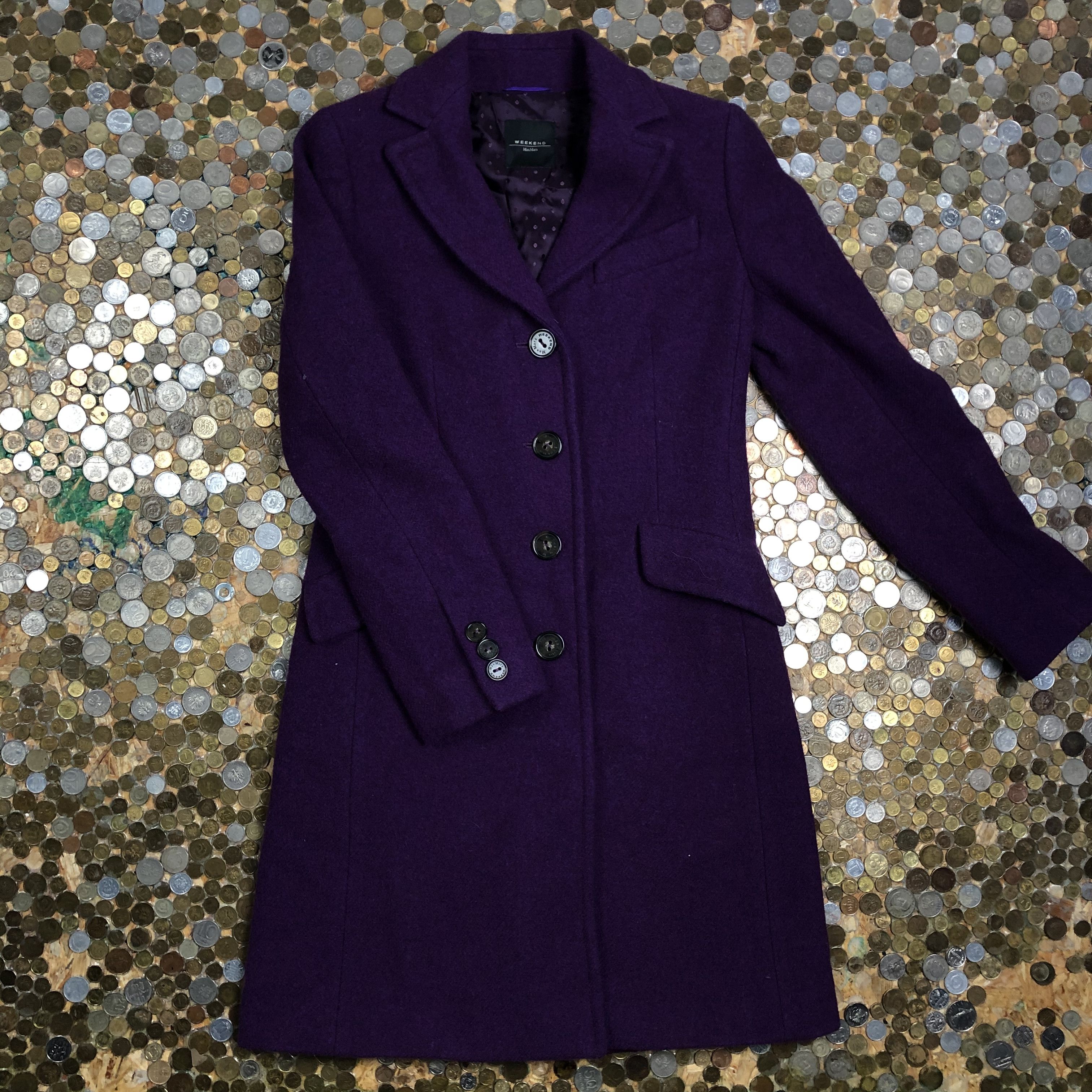 Max Mara Weekend Max Mara Wool long Coat Size S / US 4 / IT 40 - 1 Thumbnail