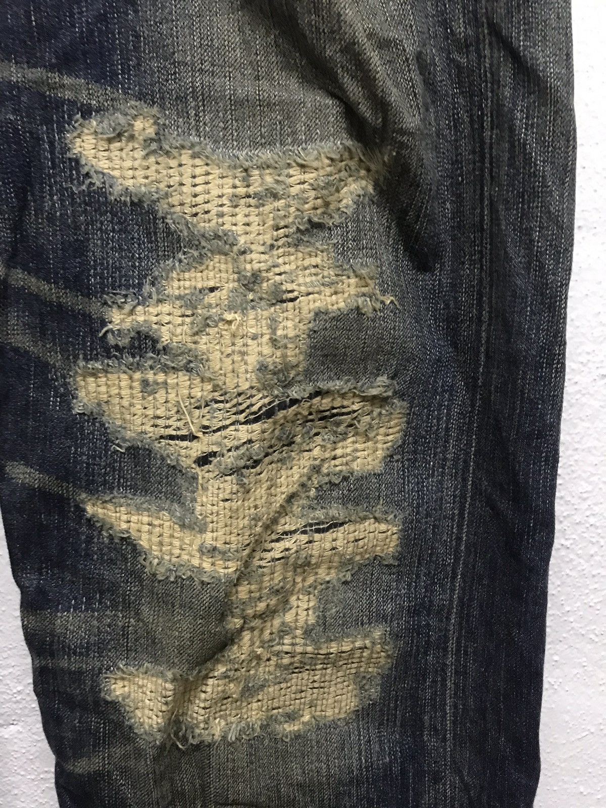 Edwin × Japanese Brand Edwin distressed jeans back pocket zipper Size US 33 - 5 Thumbnail