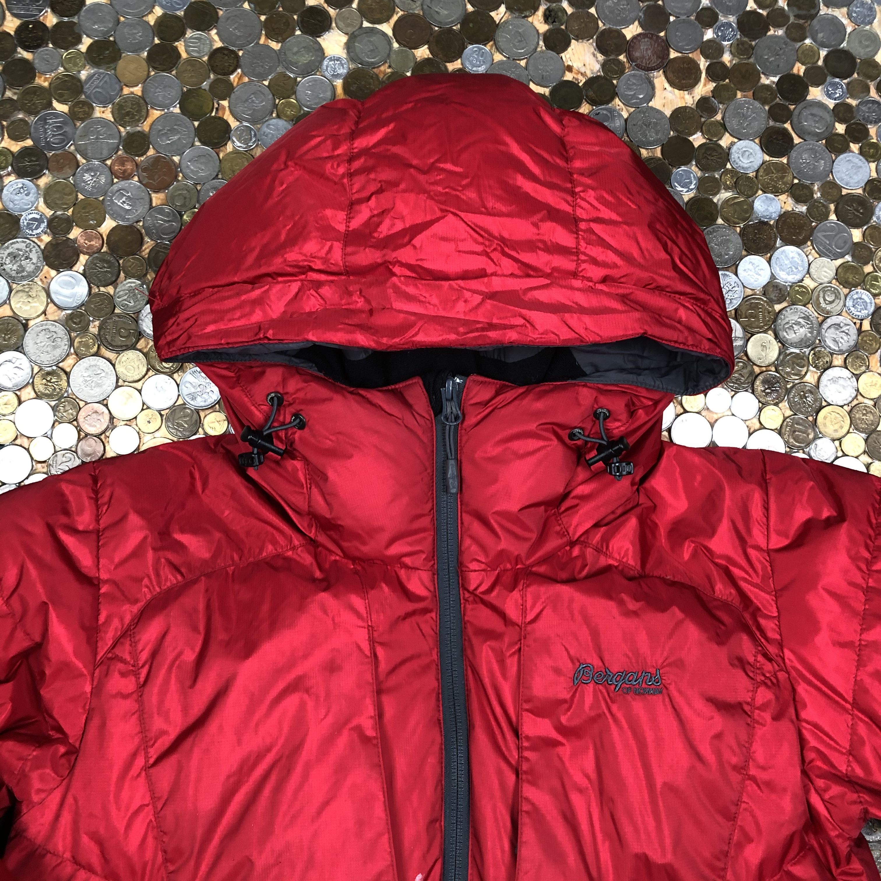 Vintage Bergans Puffer jacket with hoodie Size S / US 4 / IT 40 - 2 Thumbnail