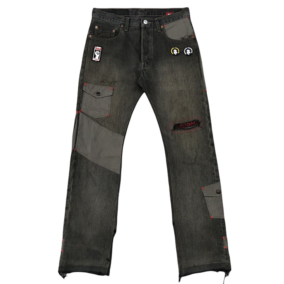 Hysteric Glamour Reworked Hybrid Pants 501 X Hysteric Glamour by Nevertolate Size US 31 - 2 Thumbnail