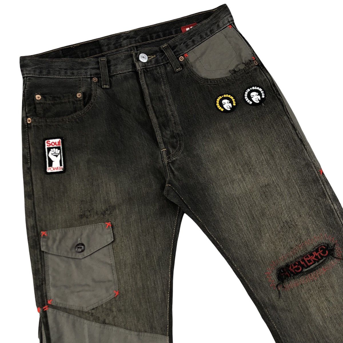 Hysteric Glamour Reworked Hybrid Pants 501 X Hysteric Glamour by Nevertolate Size US 31 - 5 Thumbnail