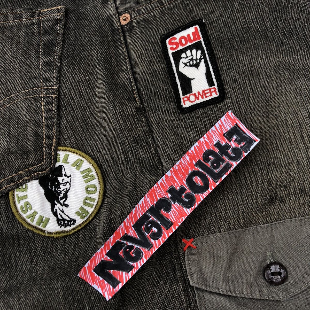 Hysteric Glamour Reworked Hybrid Pants 501 X Hysteric Glamour by Nevertolate Size US 31 - 21 Thumbnail