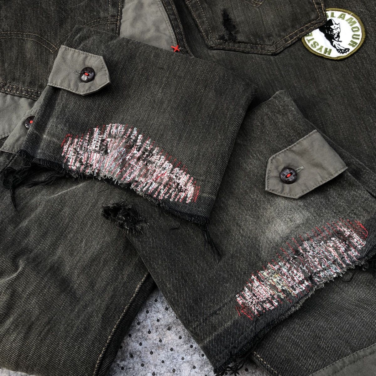 Hysteric Glamour Reworked Hybrid Pants 501 X Hysteric Glamour by Nevertolate Size US 31 - 18 Thumbnail