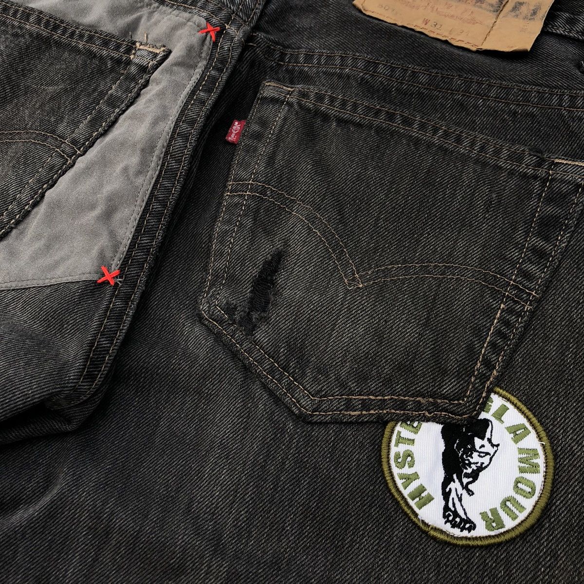 Hysteric Glamour Reworked Hybrid Pants 501 X Hysteric Glamour by Nevertolate Size US 31 - 12 Thumbnail