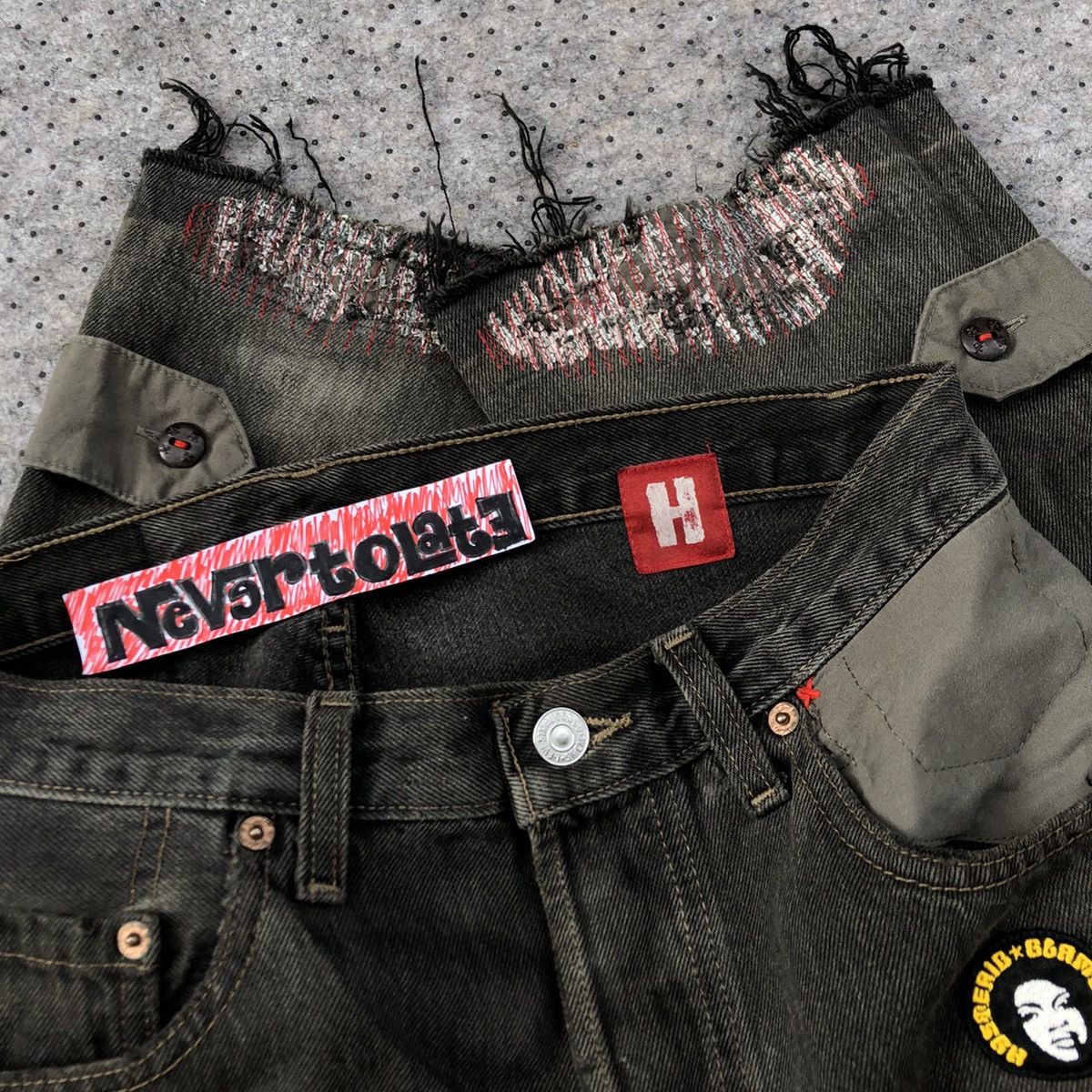 Hysteric Glamour Reworked Hybrid Pants 501 X Hysteric Glamour by Nevertolate Size US 31 - 22 Thumbnail