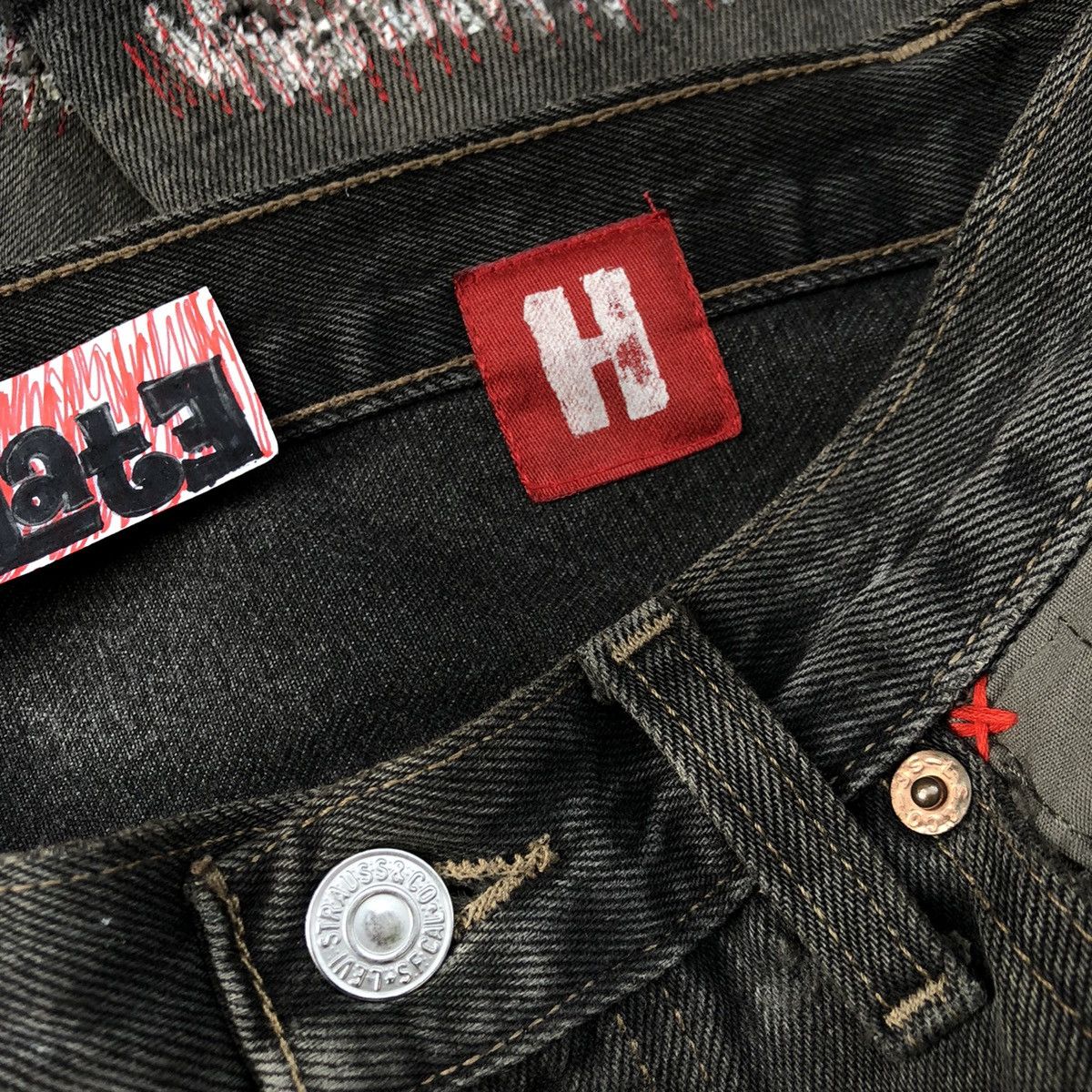 Hysteric Glamour Reworked Hybrid Pants 501 X Hysteric Glamour by Nevertolate Size US 31 - 8 Thumbnail