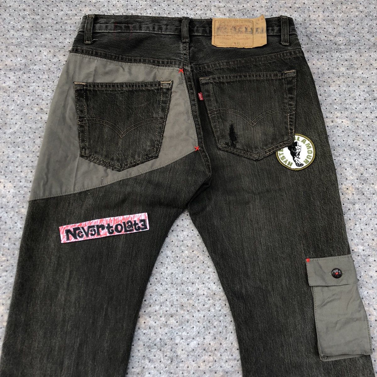 Hysteric Glamour Reworked Hybrid Pants 501 X Hysteric Glamour by Nevertolate Size US 31 - 15 Thumbnail