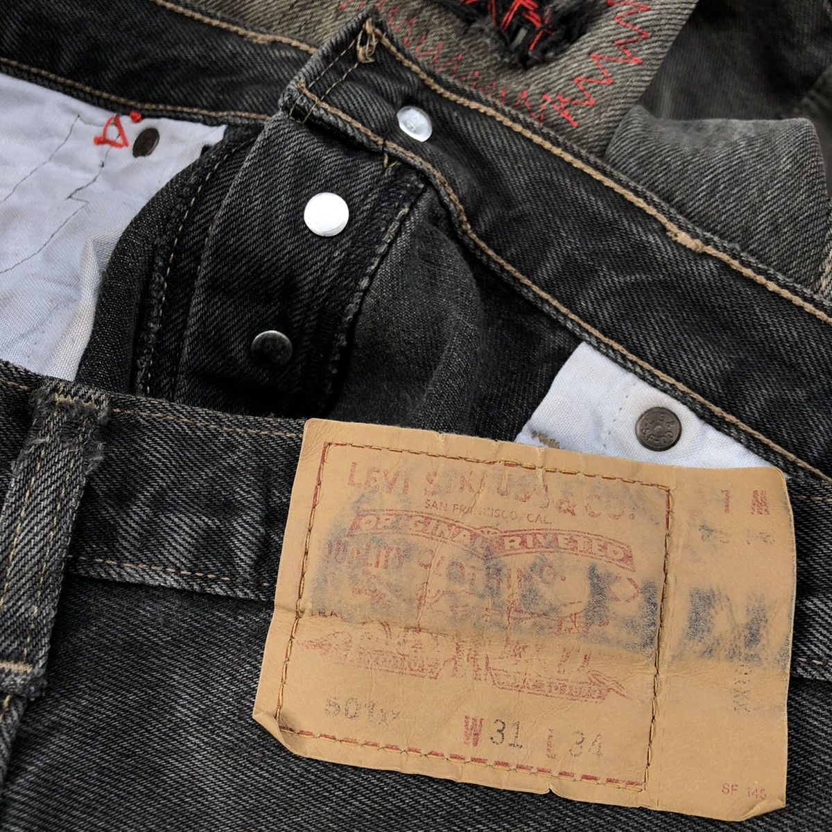Hysteric Glamour Reworked Hybrid Pants 501 X Hysteric Glamour by Nevertolate Size US 31 - 9 Thumbnail