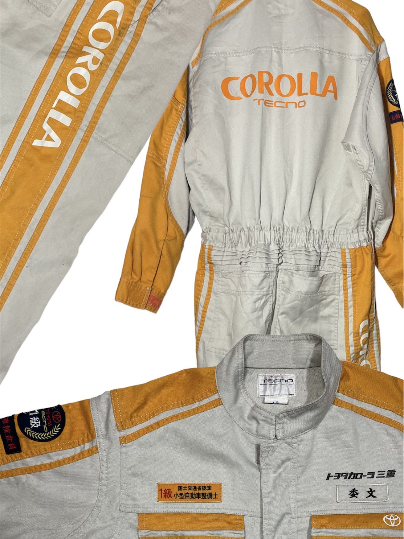 Sports Specialties Vintage Toyota Corolla Tecno First Class Mechanic Overall Size US 33 - 1 Thumbnail
