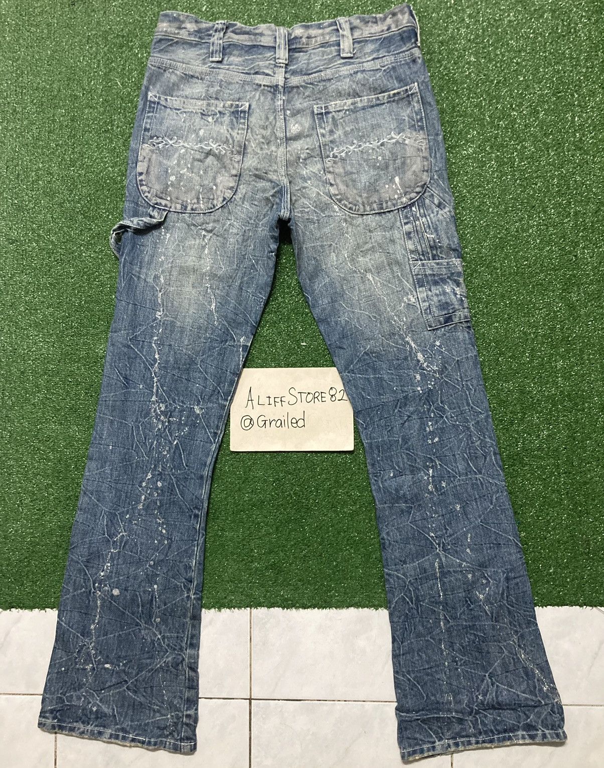 Japanese Brand Vintage MIDAS Flared Denim Pants Size US 33 - 2 Thumbnail
