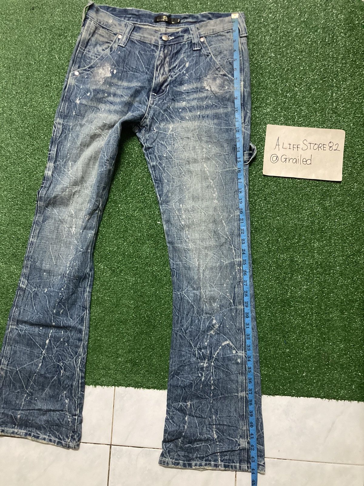Japanese Brand Vintage MIDAS Flared Denim Pants Size US 33 - 17 Thumbnail