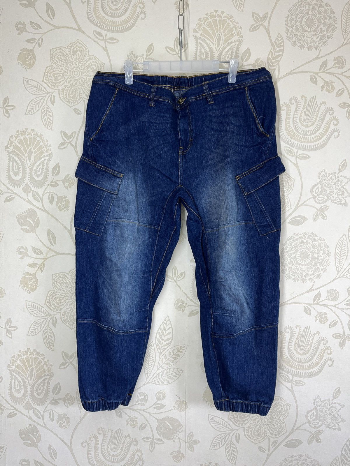 Laru Japan Designer Cargo Denim Jeans