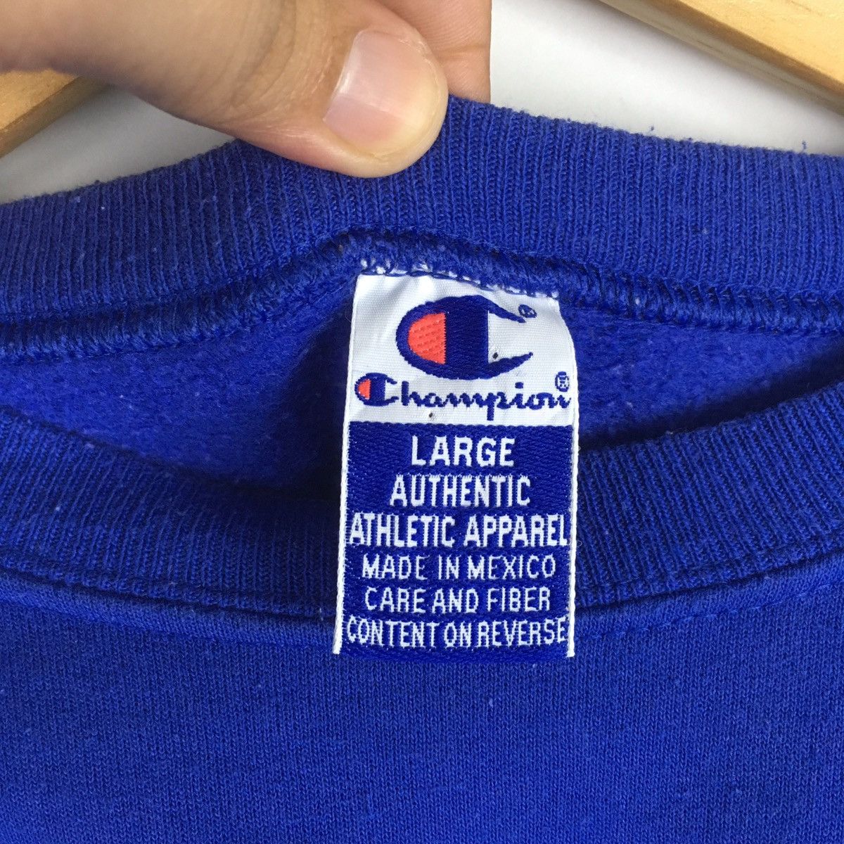 Champion × Vintage Vintage Champion SpellOut Small Logo Sweatshirt Size US L / EU 52-54 / 3 - 5 Thumbnail