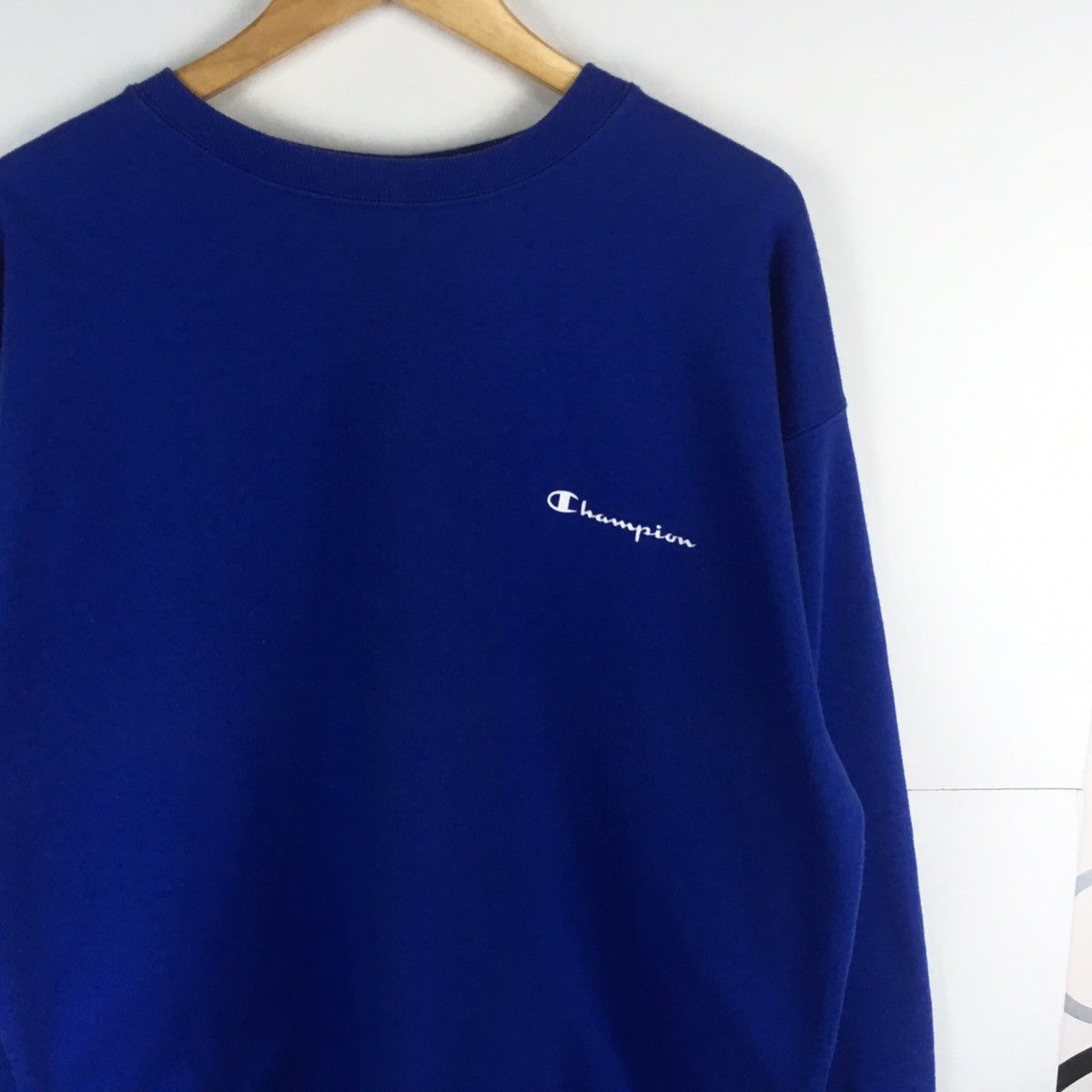 Champion × Vintage Vintage Champion SpellOut Small Logo Sweatshirt Size US L / EU 52-54 / 3 - 2 Thumbnail