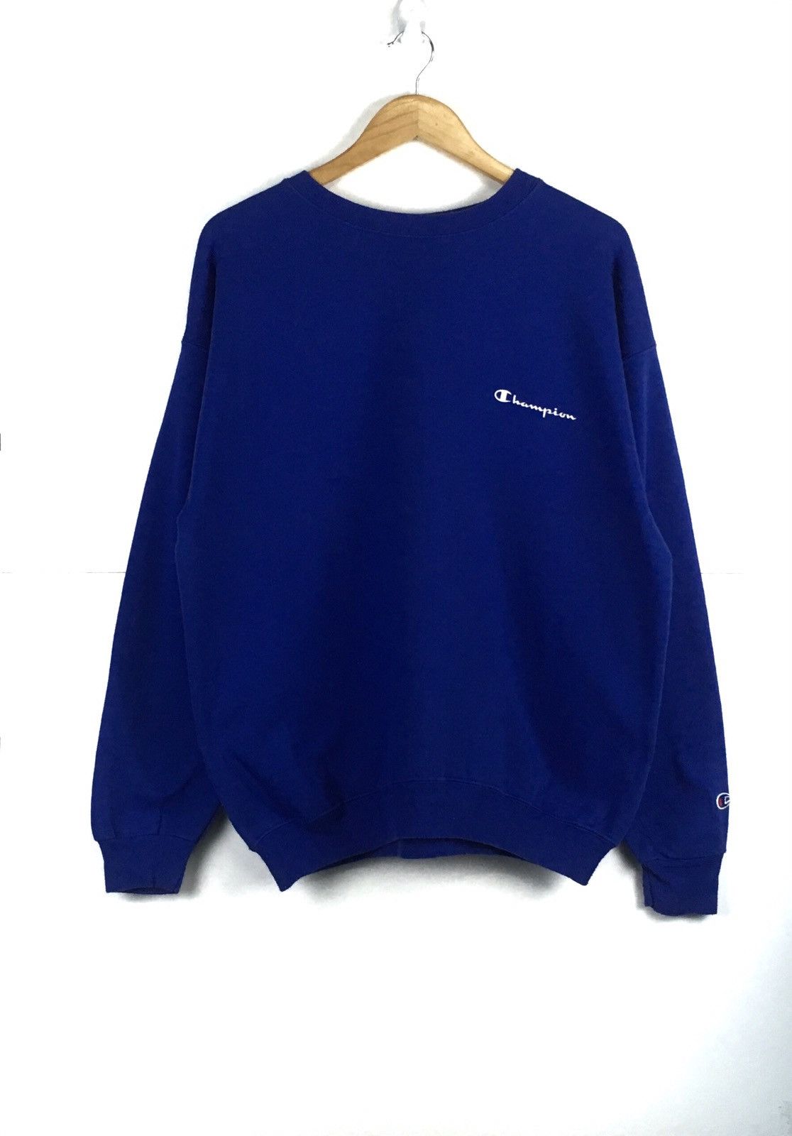 Champion × Vintage Vintage Champion SpellOut Small Logo Sweatshirt Size US L / EU 52-54 / 3 - 1 Thumbnail