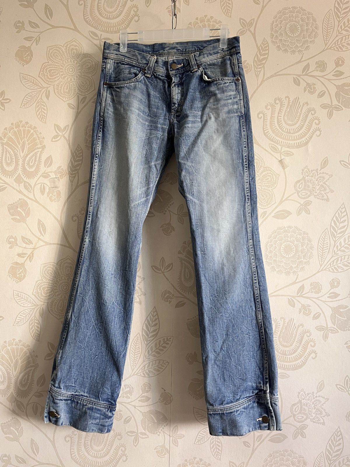 Lee Lee 80s Denim Vintage Rare Buttons Leg Size US 29 - 1 Thumbnail