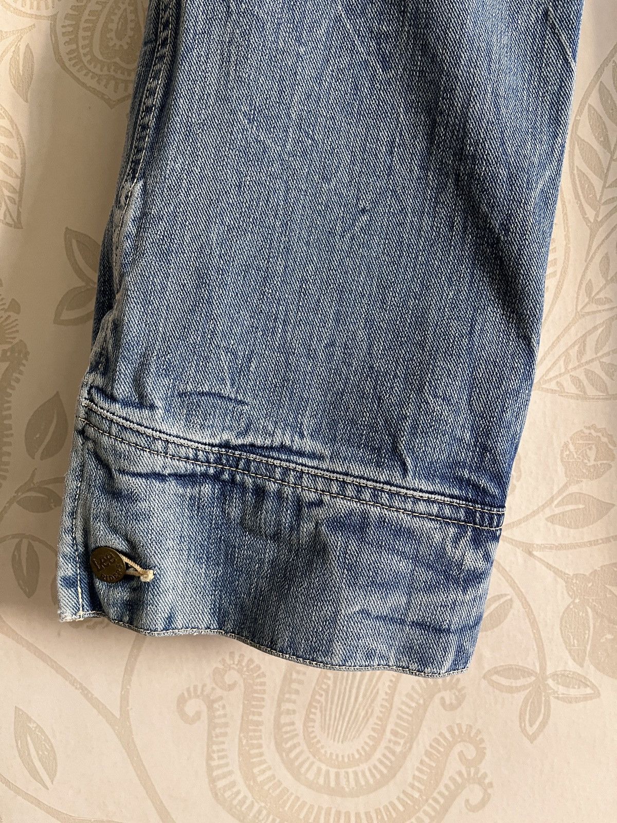 Lee Lee 80s Denim Vintage Rare Buttons Leg Size US 29 - 12 Thumbnail