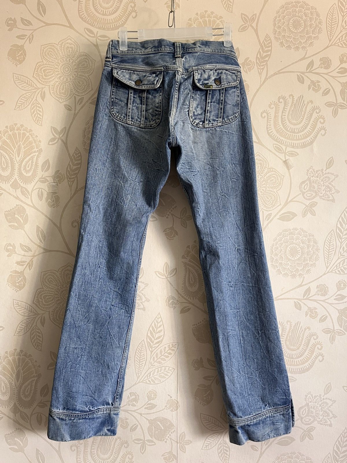 Lee Lee 80s Denim Vintage Rare Buttons Leg Size US 29 - 17 Thumbnail