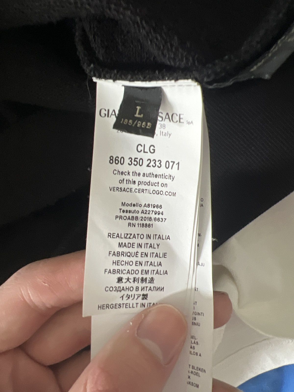 Versace Versace Long Sleeve Size US L / EU 52-54 / 3 - 5 Thumbnail