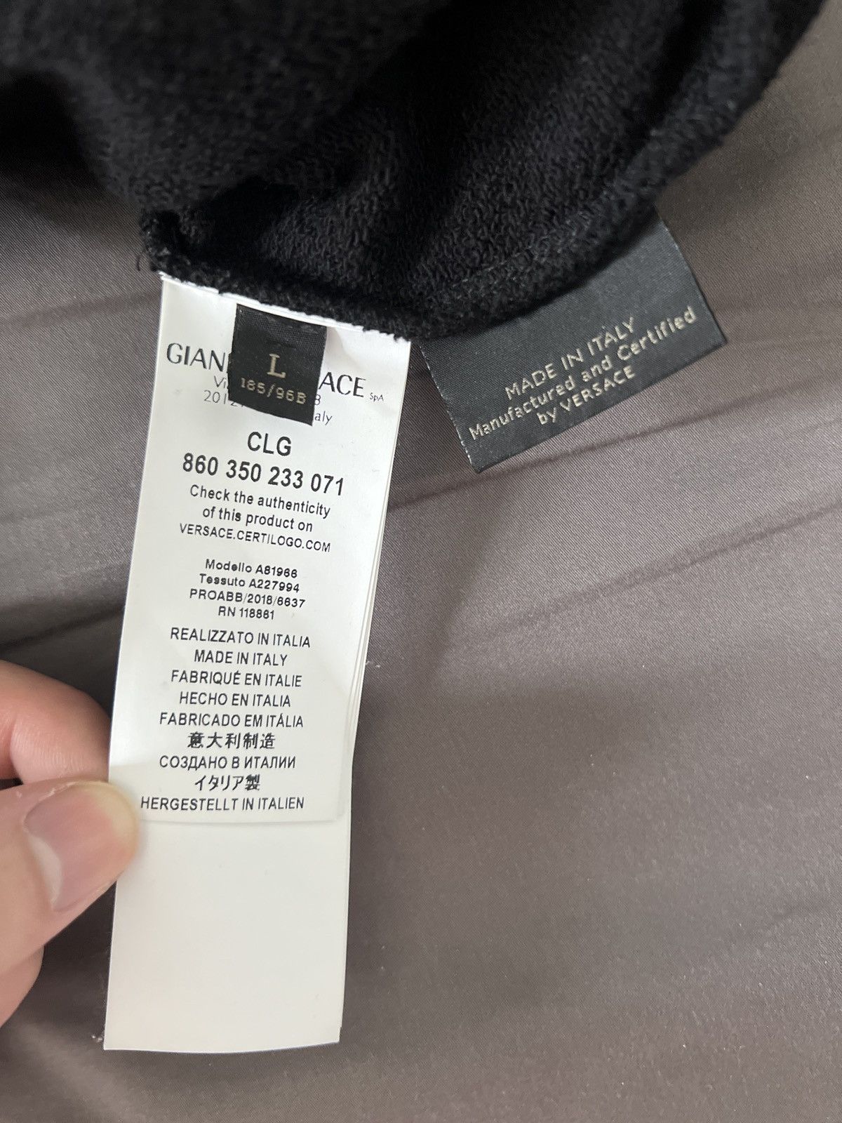Versace Versace Long Sleeve Size US L / EU 52-54 / 3 - 7 Thumbnail