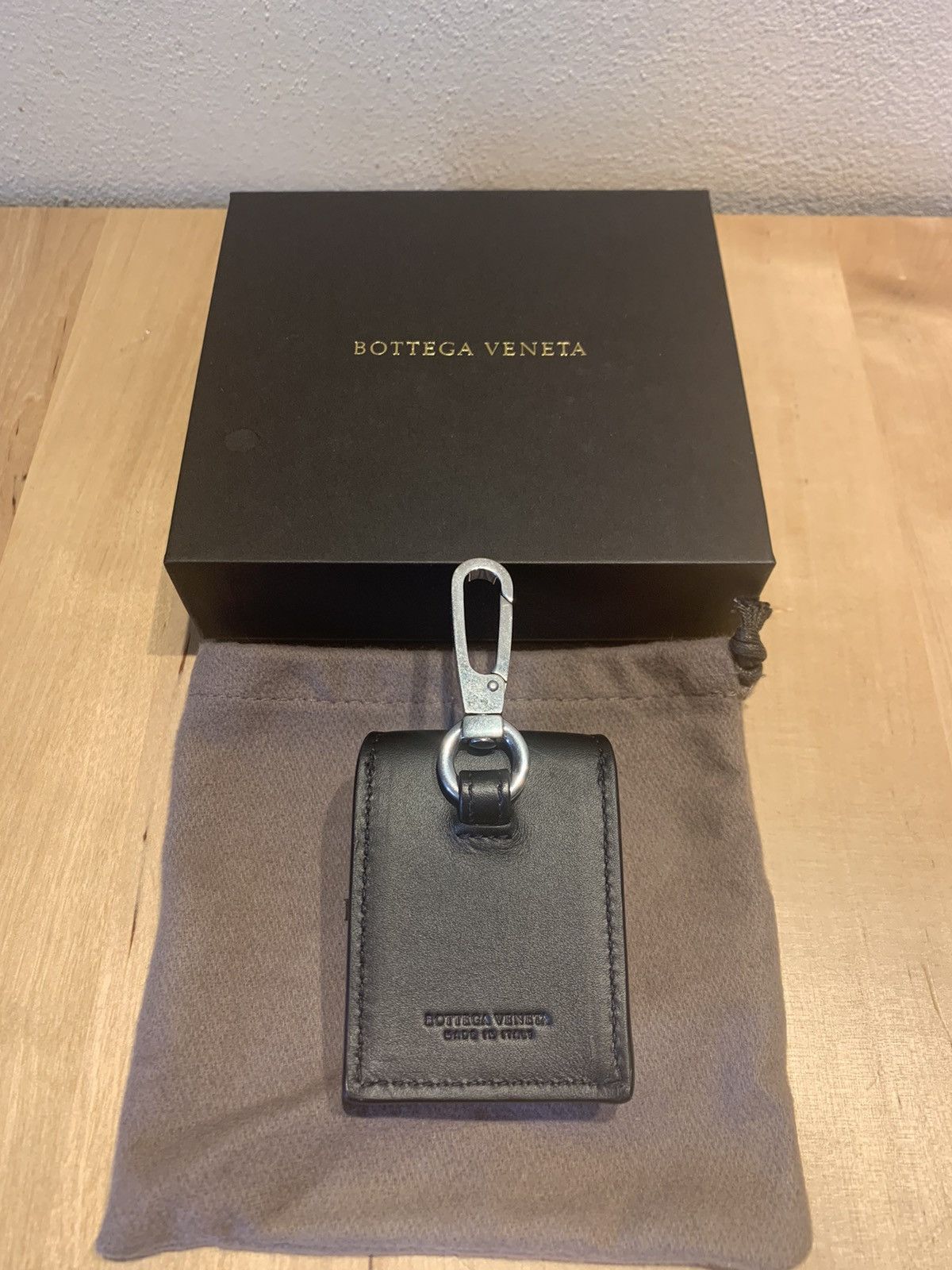 Bottega Veneta Bottega Veneta Black Leather AirPods Cover Made in Italy Size ONE SIZE - 8 Thumbnail