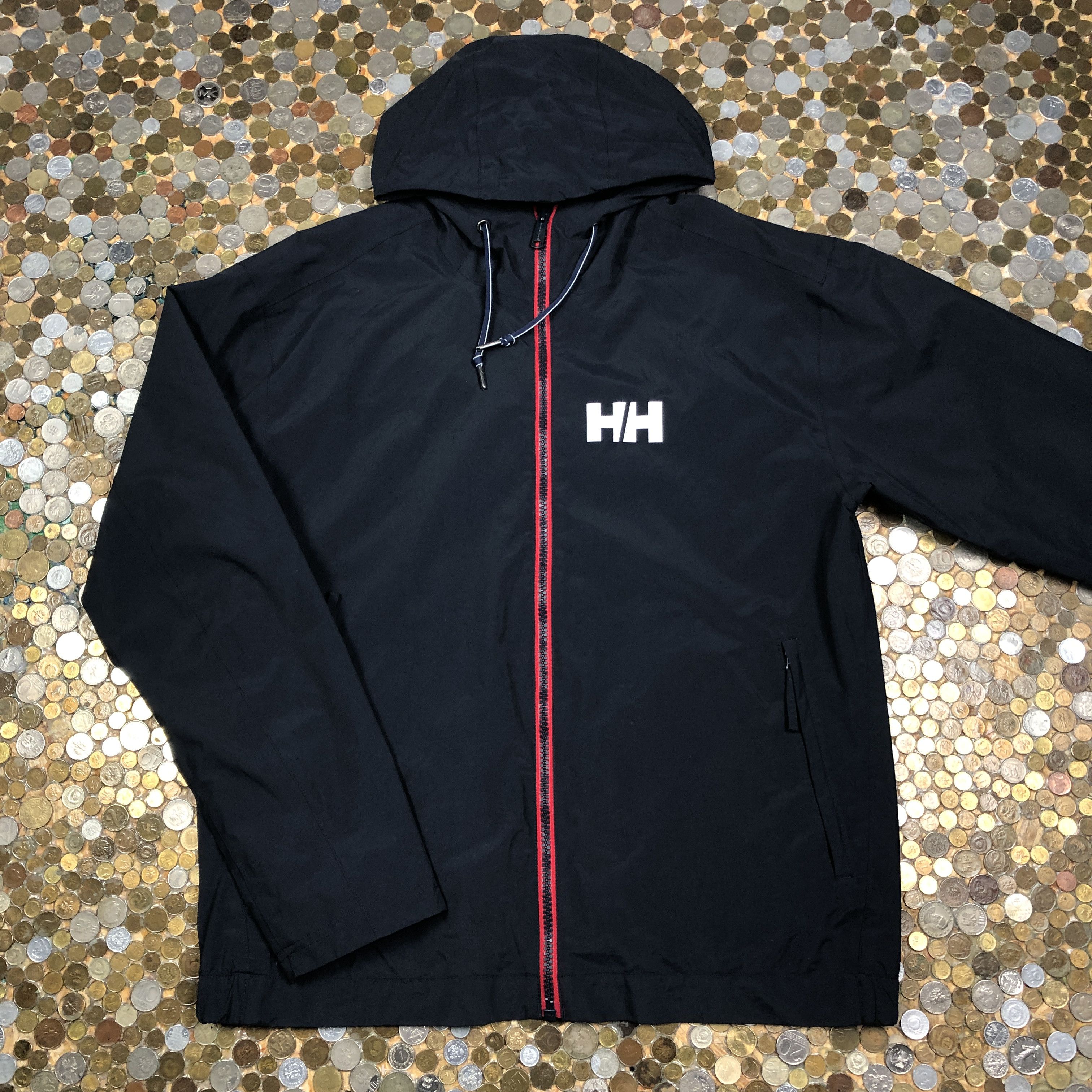 Helly Hansen × Vintage Helly Hansen windbreaker sofshell jacket with hoodie Size XL / US 12-14 / IT 48-50 - 1 Thumbnail