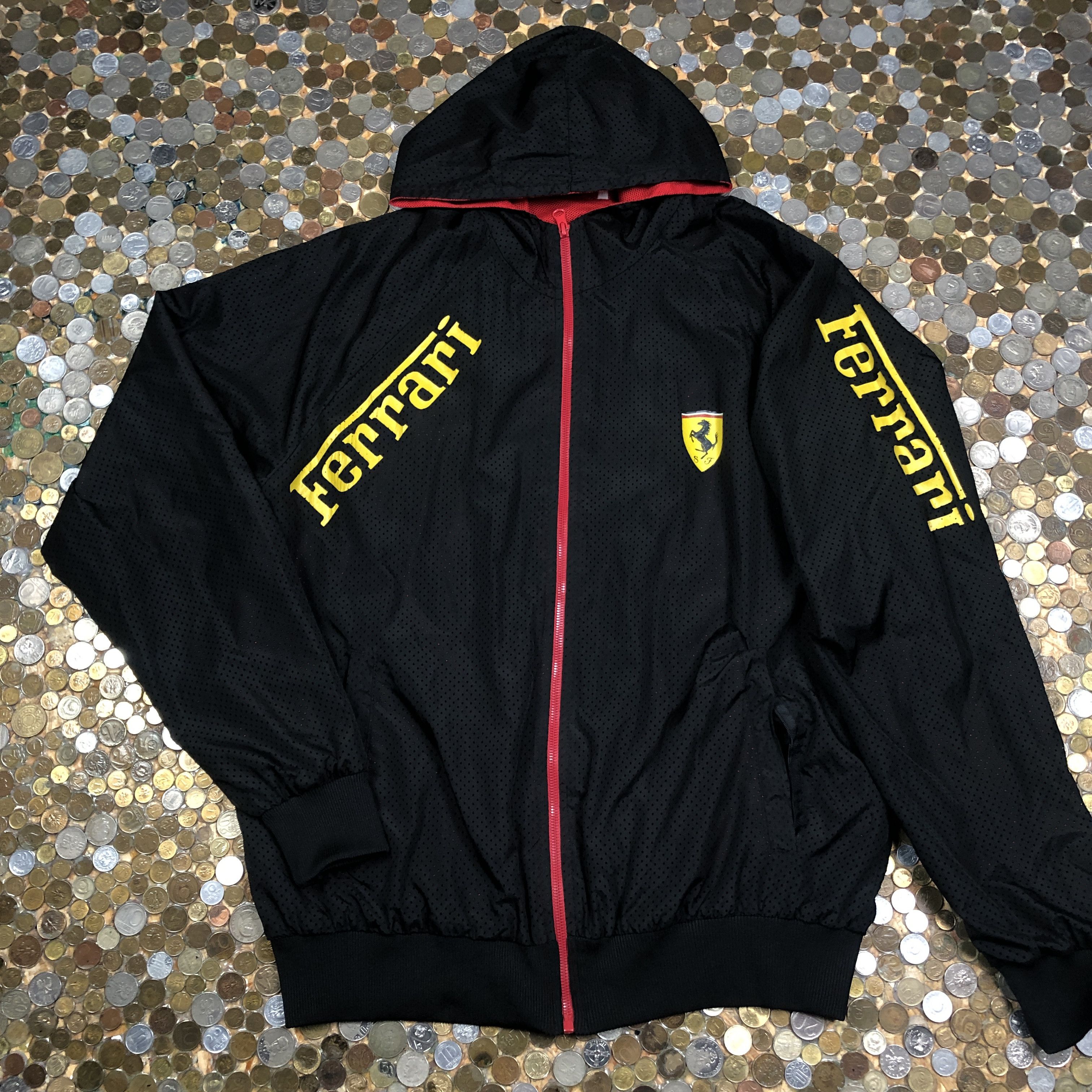 Ferarri Vintage zip light sport jacket 90s