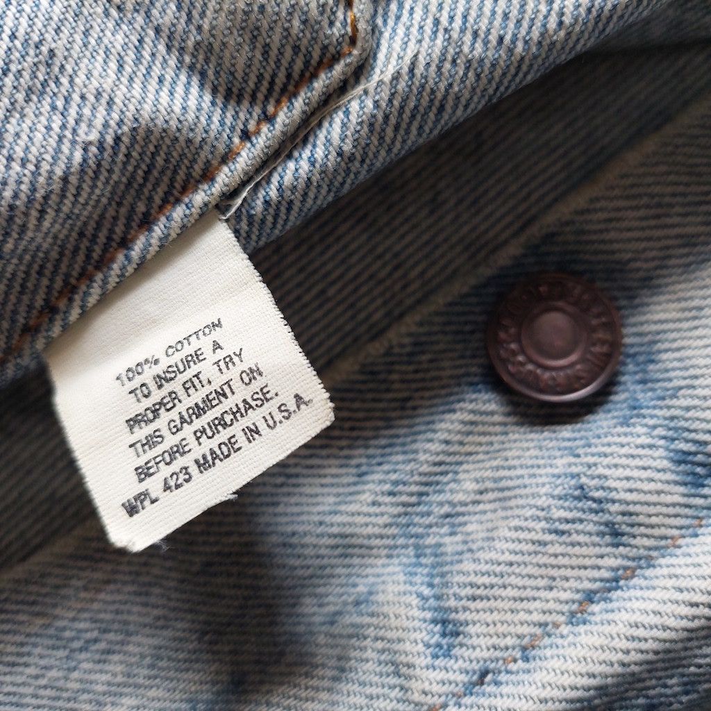 Levi's Vintage Clothing × Vintage Vintage Levis Denim Jacket Blue 1990s Size US M / EU 48-50 / 2 - 9 Thumbnail