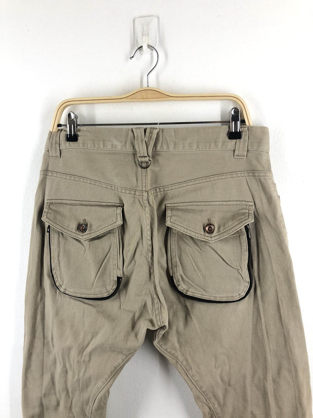 Japanese Brand PPFM CURVE PANTS RARE DESIGN Size US 34 / EU 50 - 11 Thumbnail