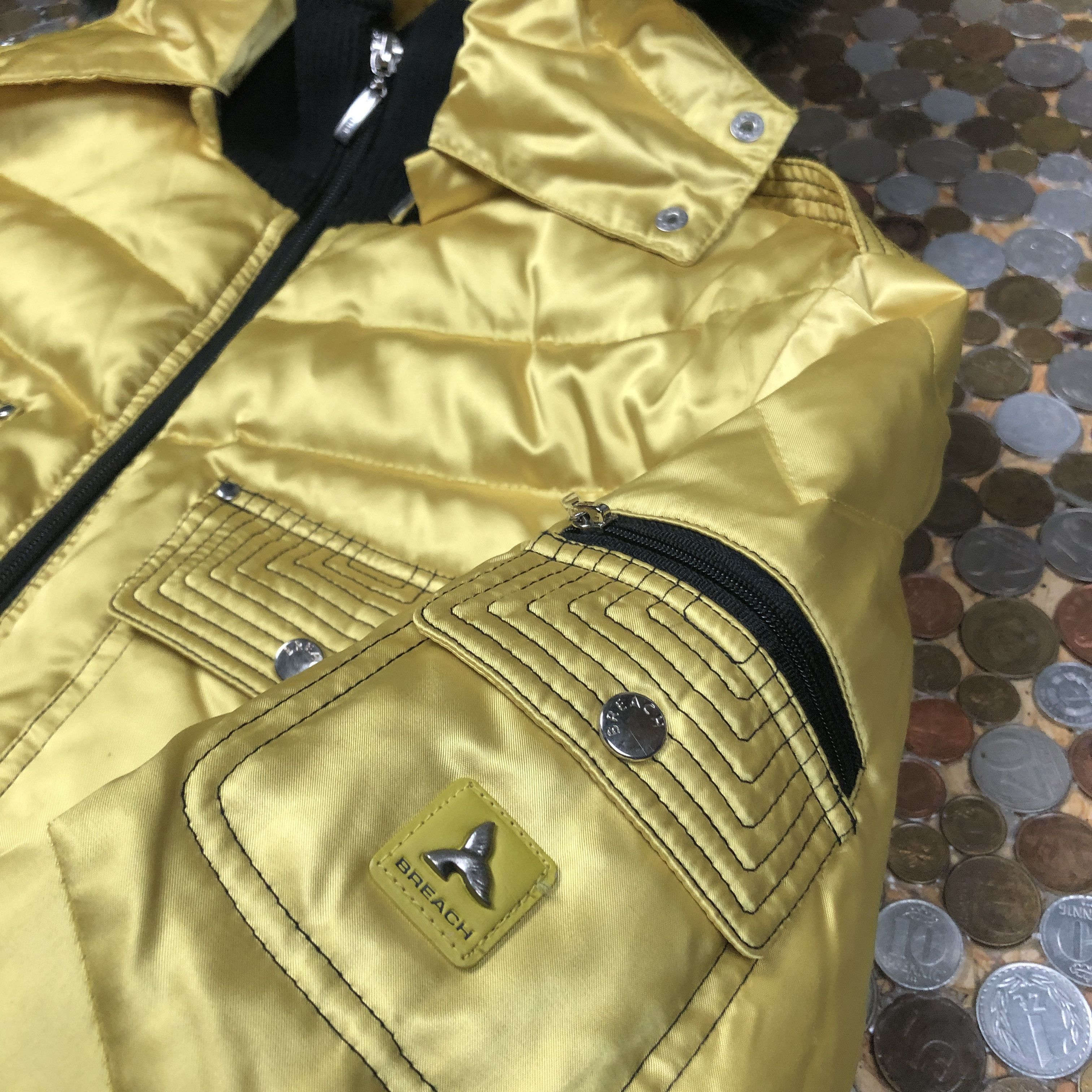 Vintage Breach Bomber Winter Puffer Jacket Size M / US 6-8 / IT 42-44 - 3 Thumbnail
