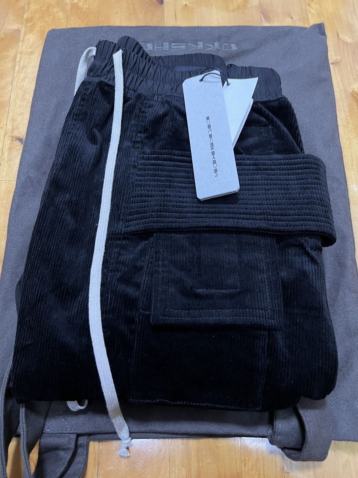 Rick Owens Drkshdw Rick owens drkshdw creatch cargo drawstring pants sz:M Size US 34 / EU 50 - 9 Thumbnail