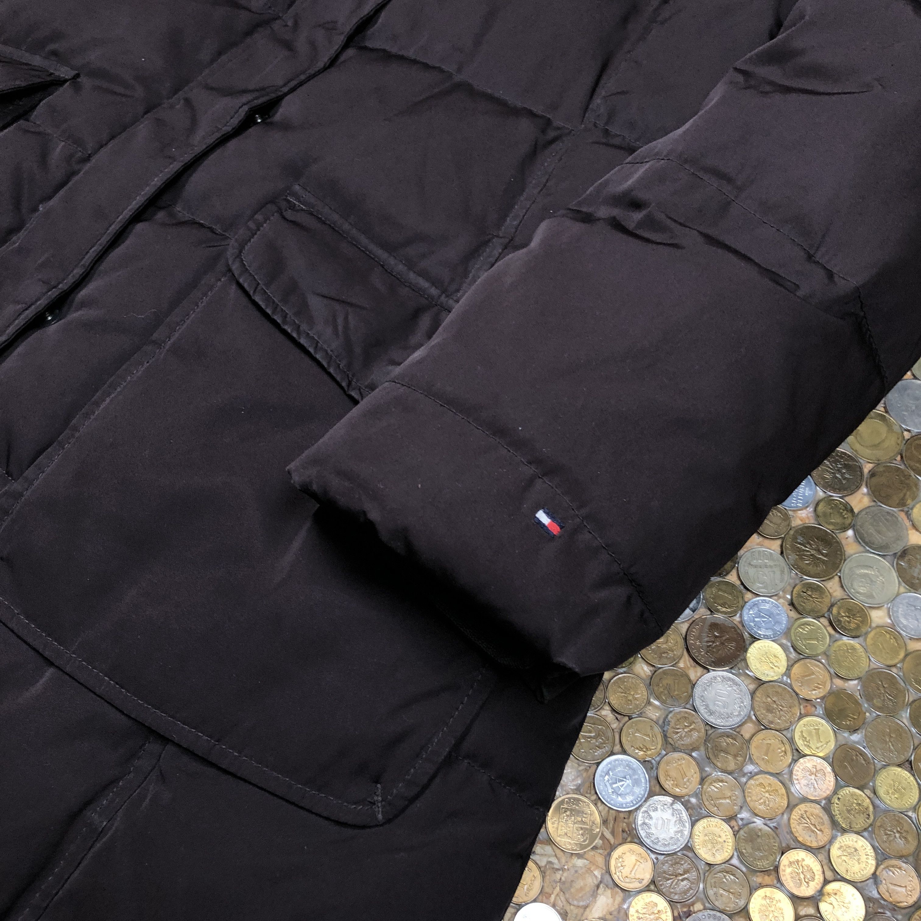 Tommy Hilfiger Tommy Hilfiger long coat jacket puffer chocolate Size S / US 4 / IT 40 - 2 Thumbnail