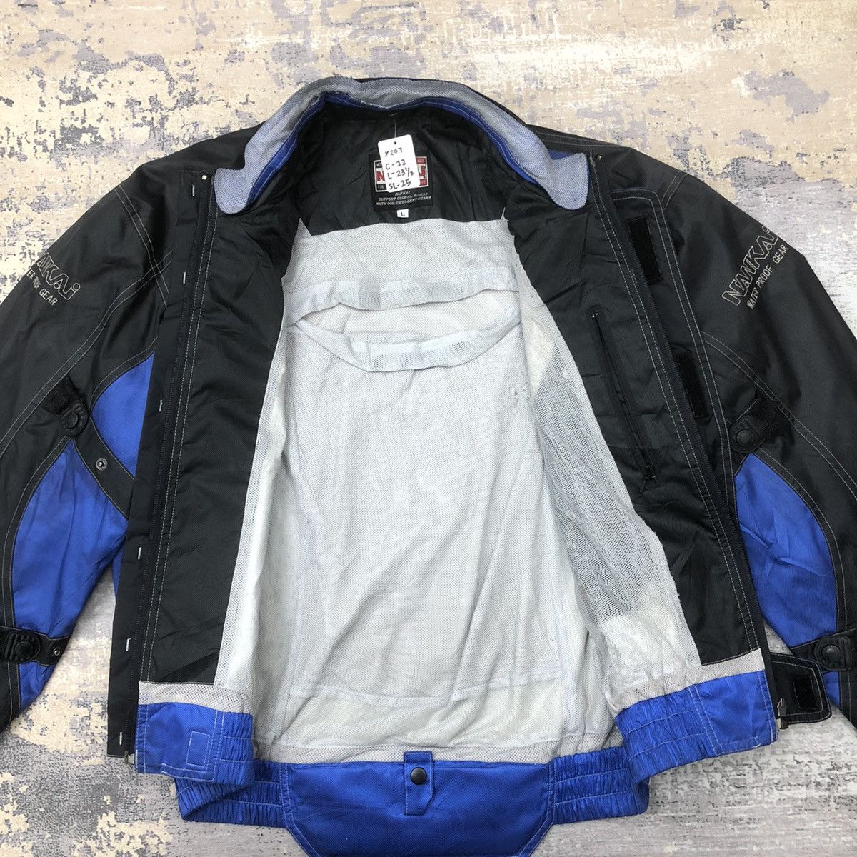 Japanese Brand Y207. JAPAN NANKAI MOTORCYCLE TOP RIDER JACKET Size US L / EU 52-54 / 3 - 6 Thumbnail