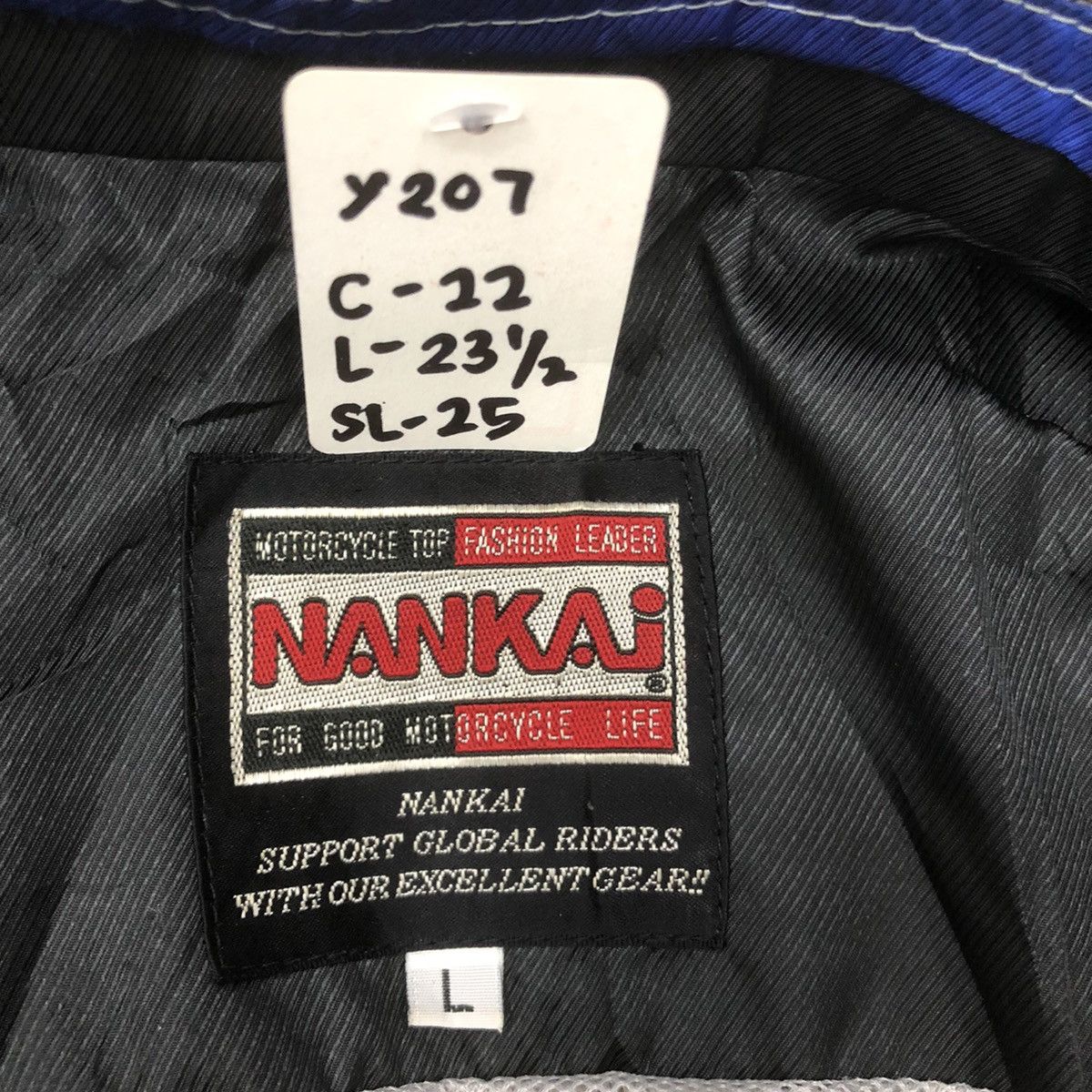 Japanese Brand Y207. JAPAN NANKAI MOTORCYCLE TOP RIDER JACKET Size US L / EU 52-54 / 3 - 15 Thumbnail